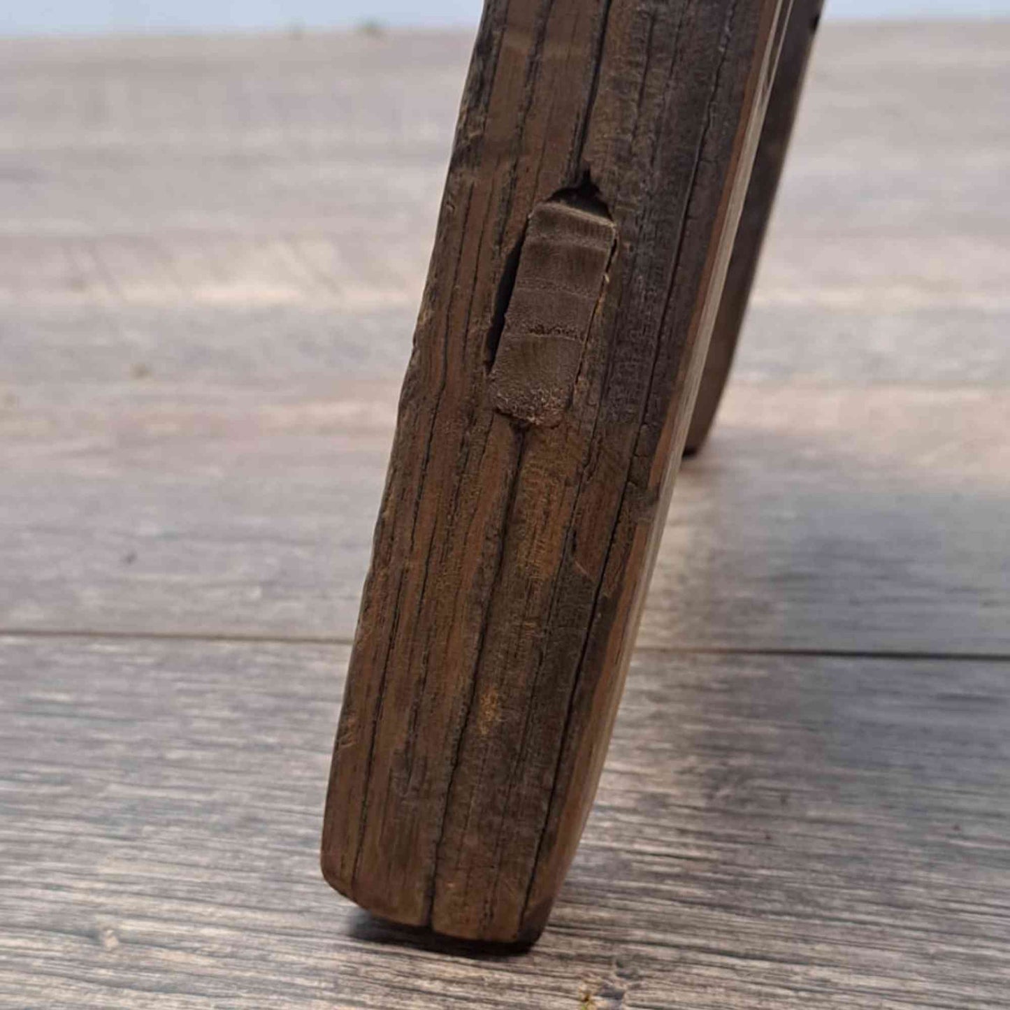Antique Chinese Milking Stool, Rustic Stool, Decor Stool