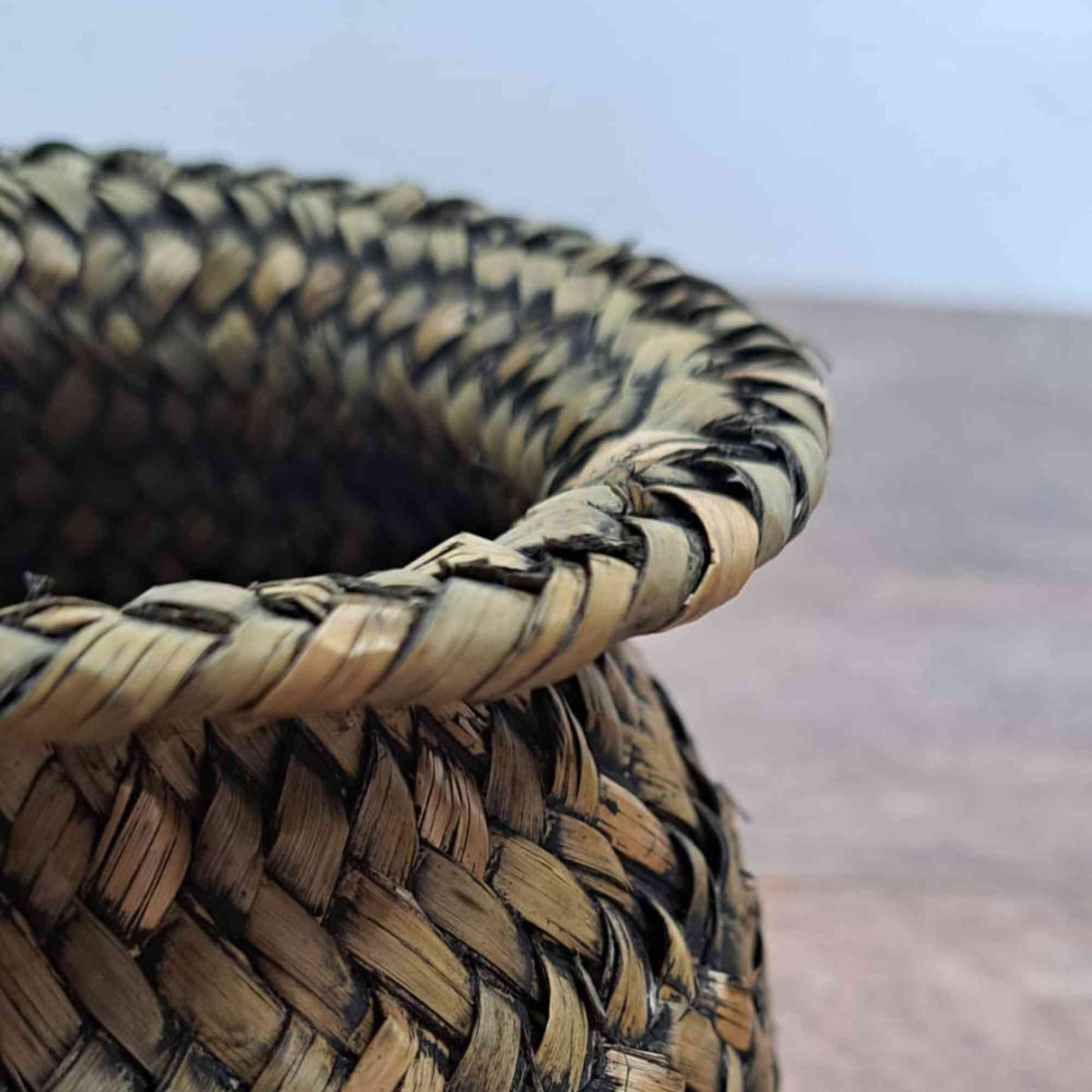Native African Artisan Basket, Native Maasai Basket