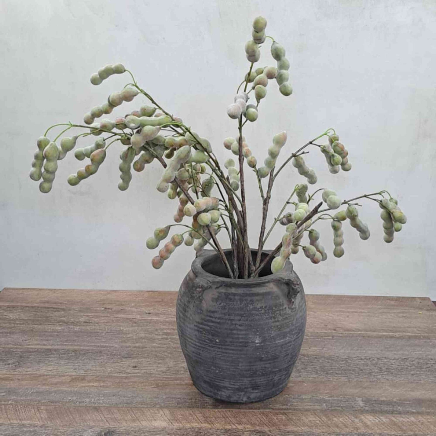 Artificial Foliage Silk Bean Branch