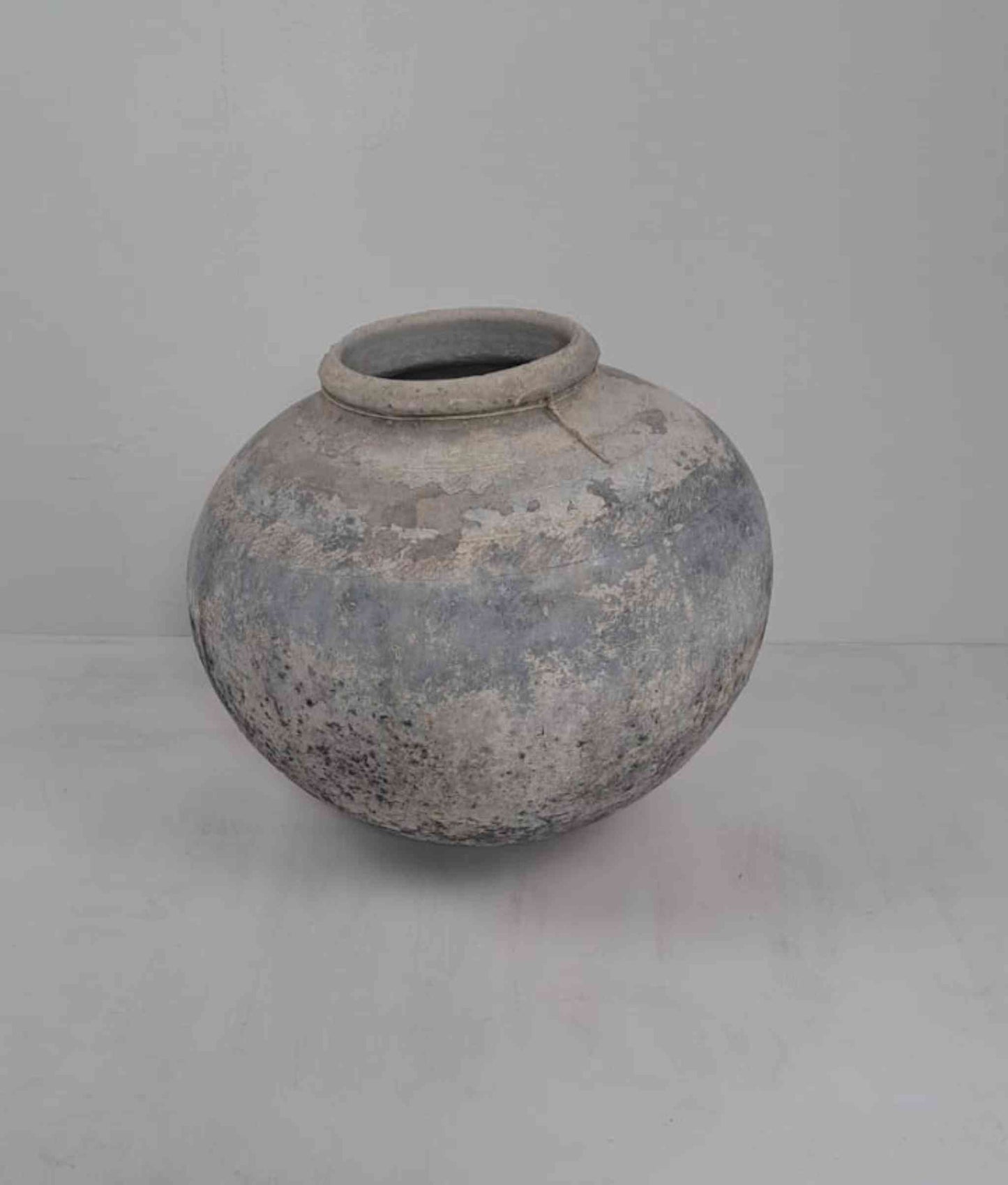 African Water Vessel Clay Pot - rounded base
