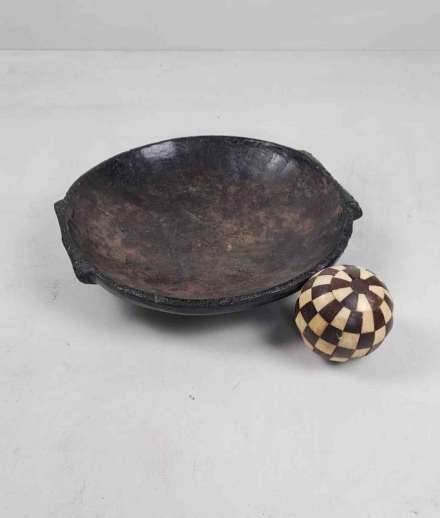 Vintage Carved Stone Platter - India
