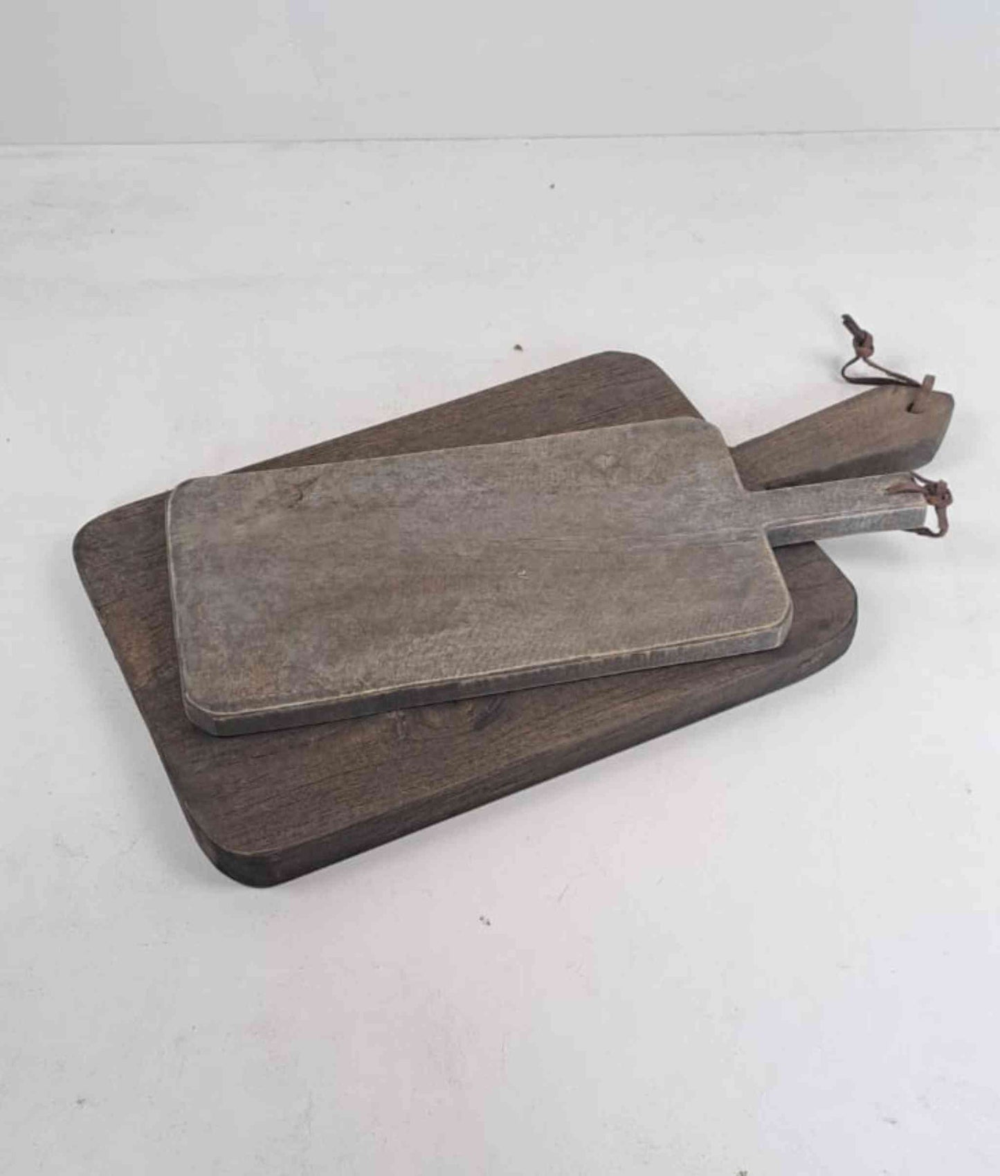 Set of 2 Artisan European Bread Board, Charcuterie Board