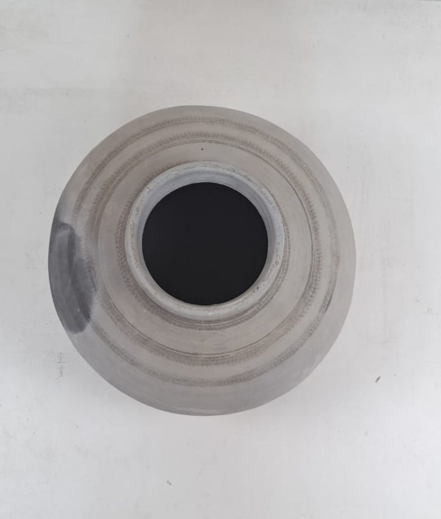 African Water Vessel Clay Pot with Ring
