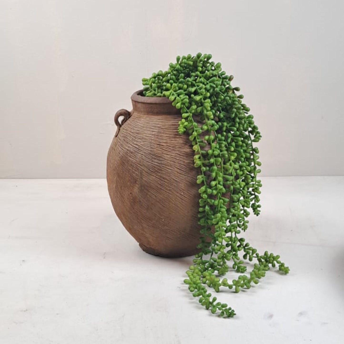 Antique Olive Jar - Vintage Stone Pot China