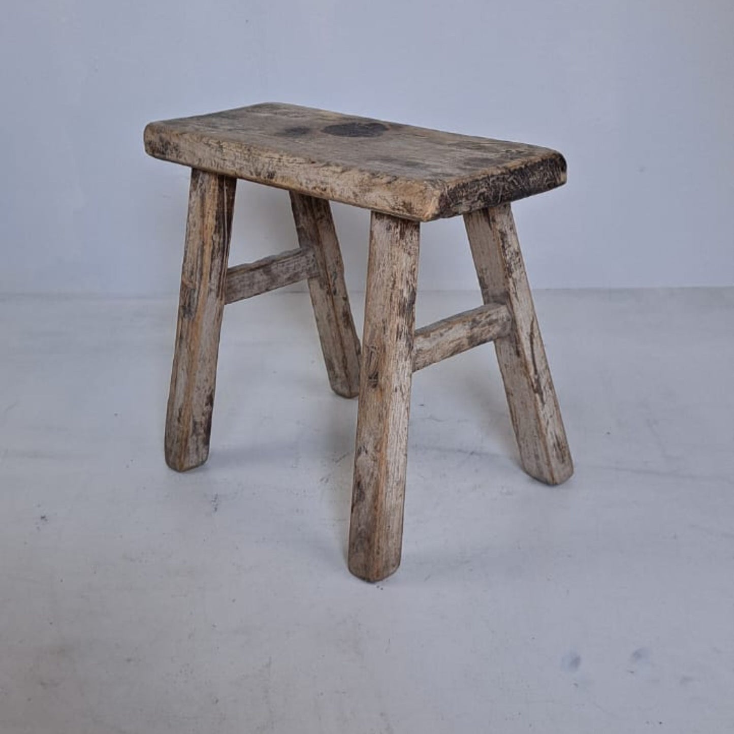 Rare Antique Chinese Milking Stool - Handcrafted