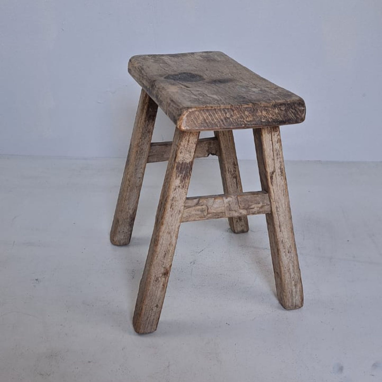 Rare Antique Chinese Milking Stool - Handcrafted