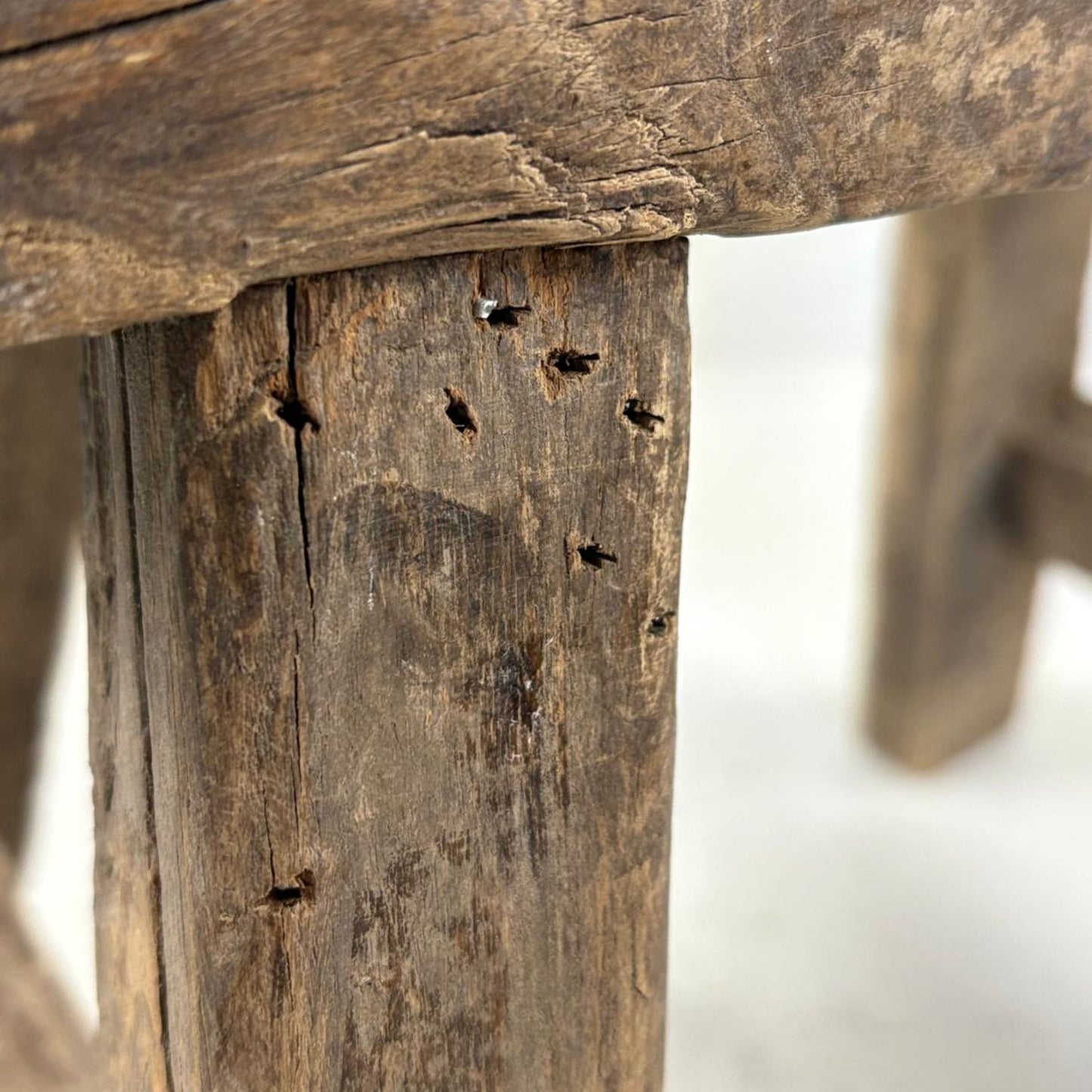 Antique Chinese Milking Stool Handmade