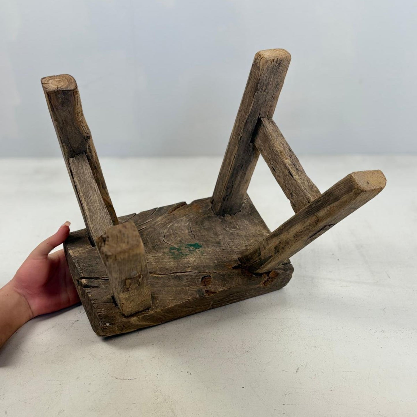 Antique Chinese Milking Stool Handmade