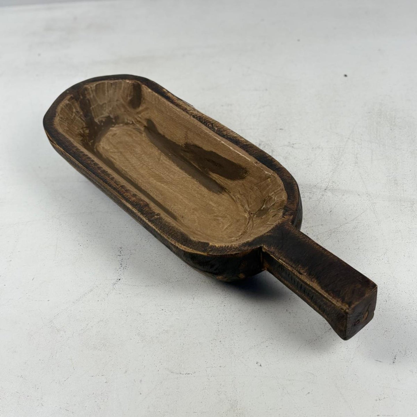 Vintage Artisan Wooden handcarved Bowl - Lagos Africa