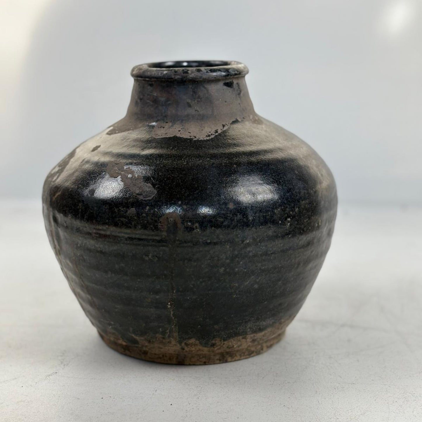 Rare Vintage Glazed Pottery Vase