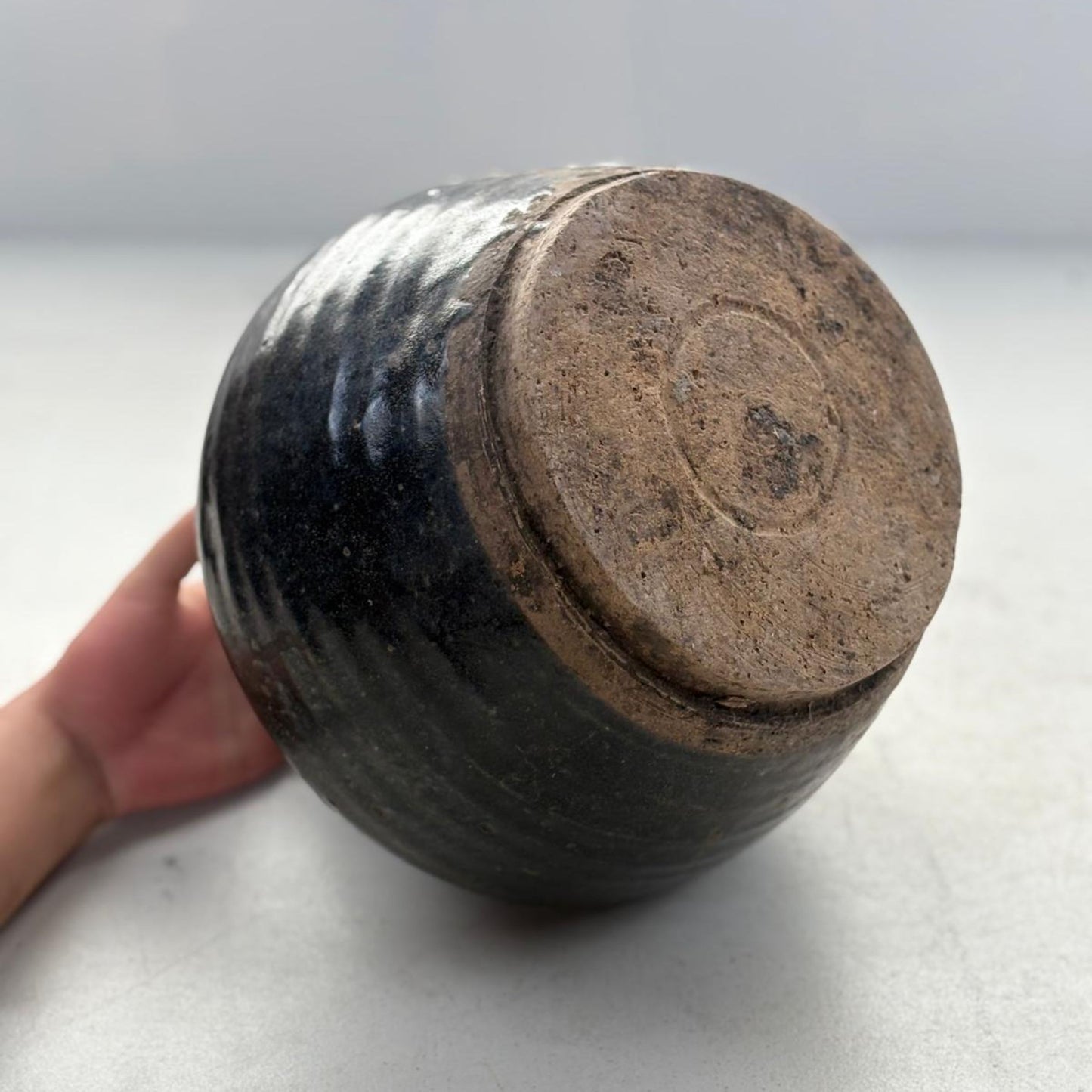 Rare Vintage Glazed Pottery Vase