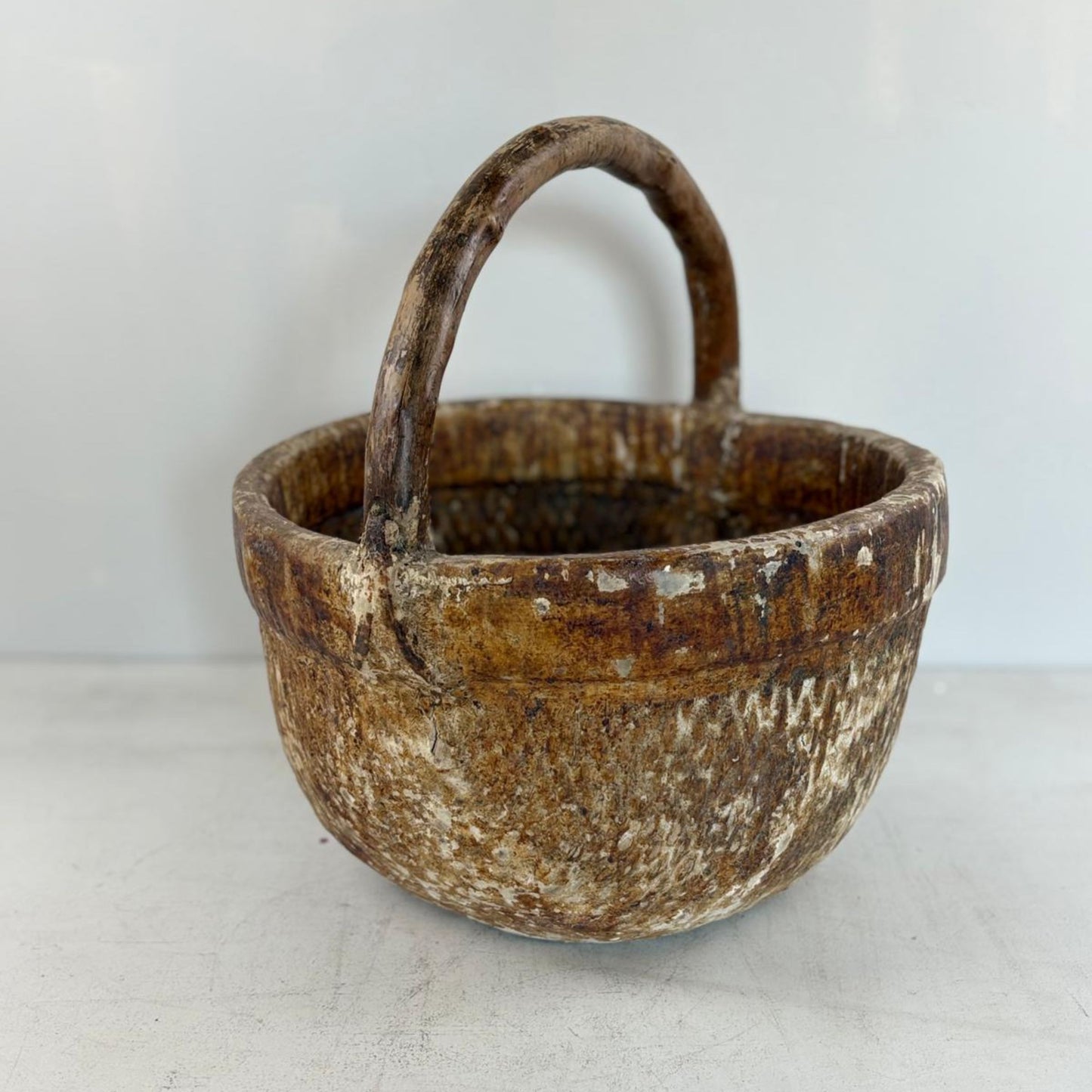 Antique Chinese Reed Grass Basket - Datong, Shanxi Province, China