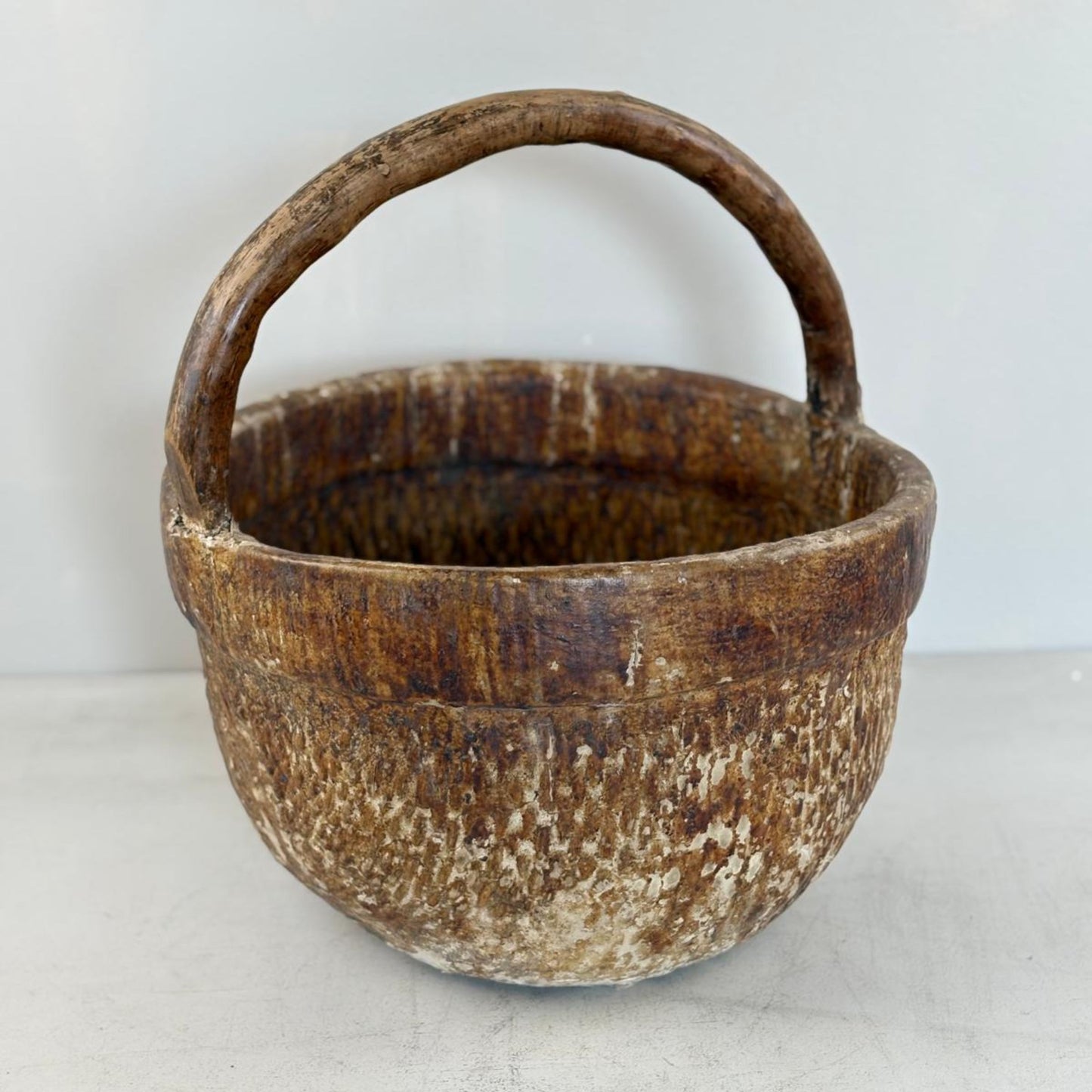 Antique Chinese Reed Grass Basket - Datong, Shanxi Province, China