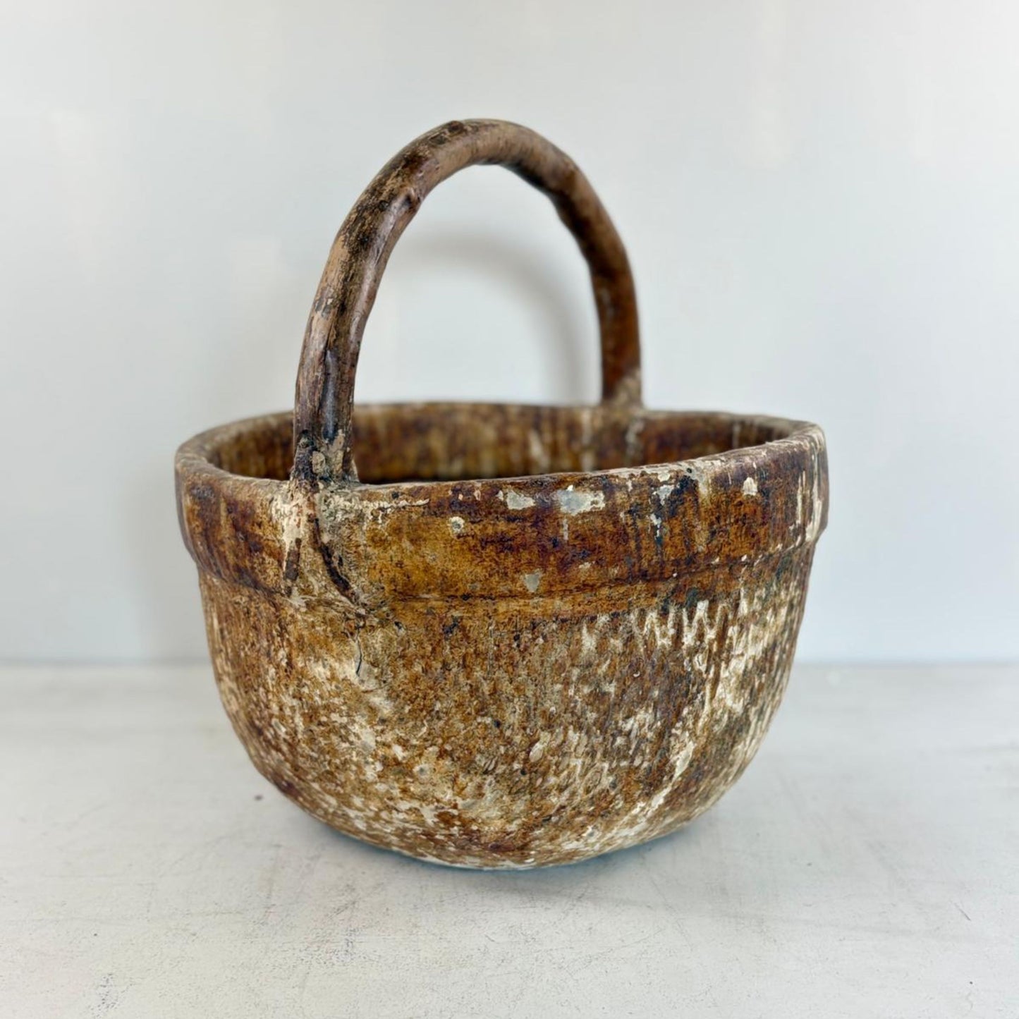 Antique Chinese Reed Grass Basket - Datong, Shanxi Province, China