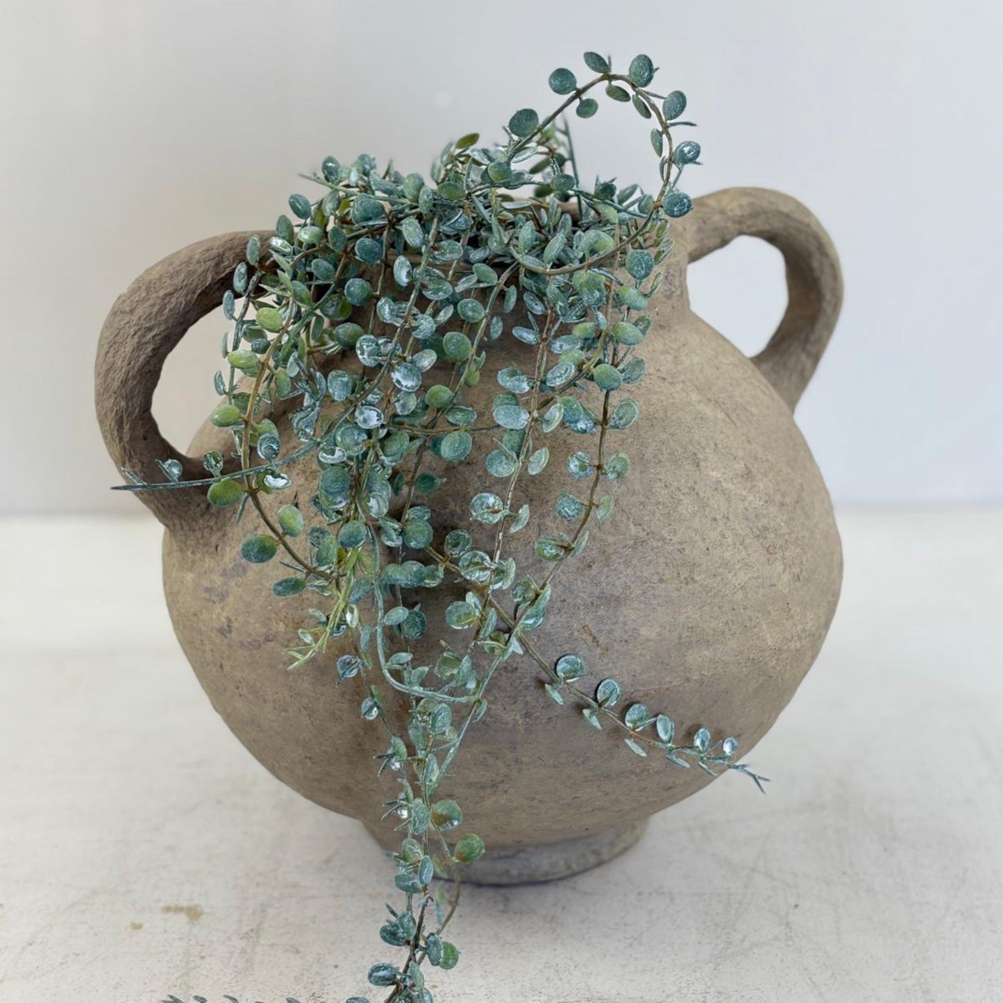 Vintage Rustic Handled Vase - Kaschmir, India