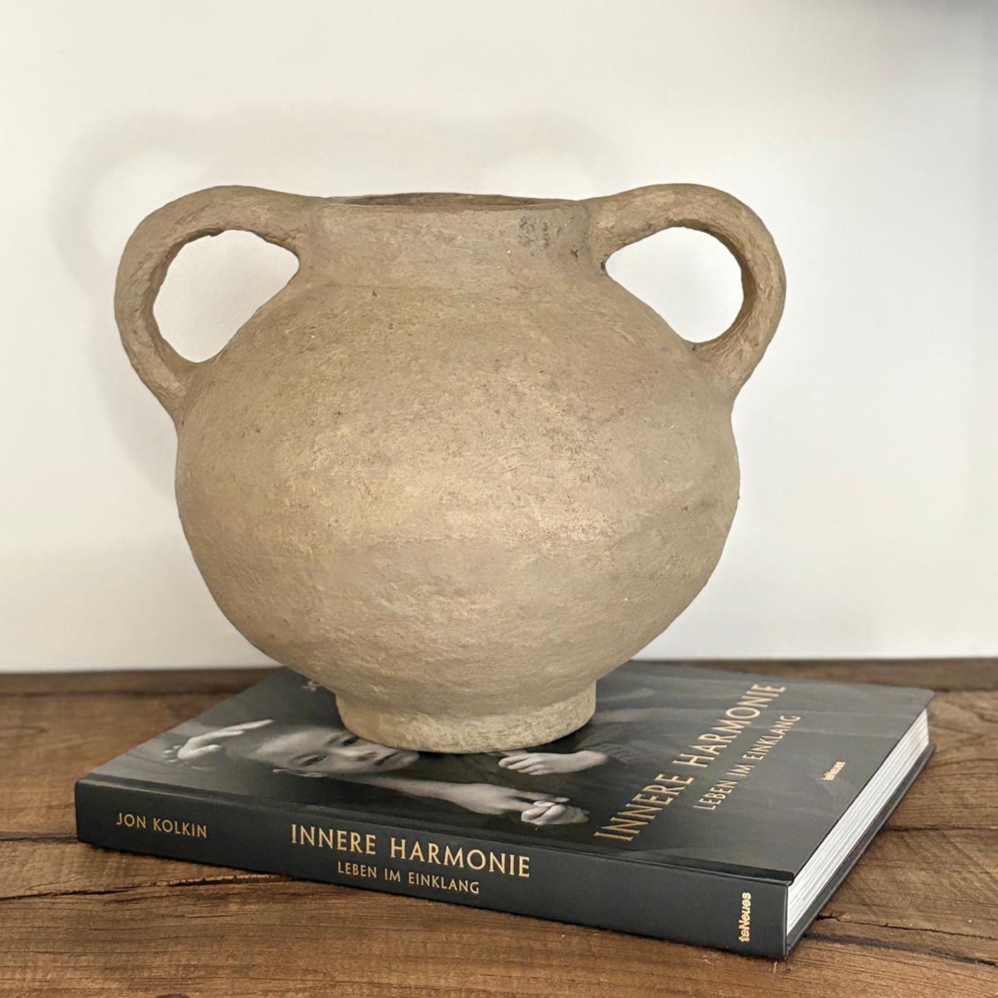 Vintage Rustic Handled Vase - Kaschmir, India
