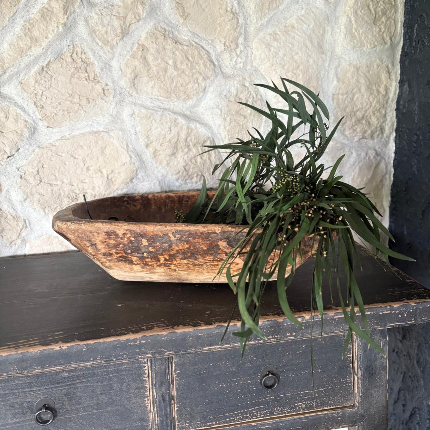 Antique Wooden Dough Bowl - Gamai, Qinghai Province, Tibet