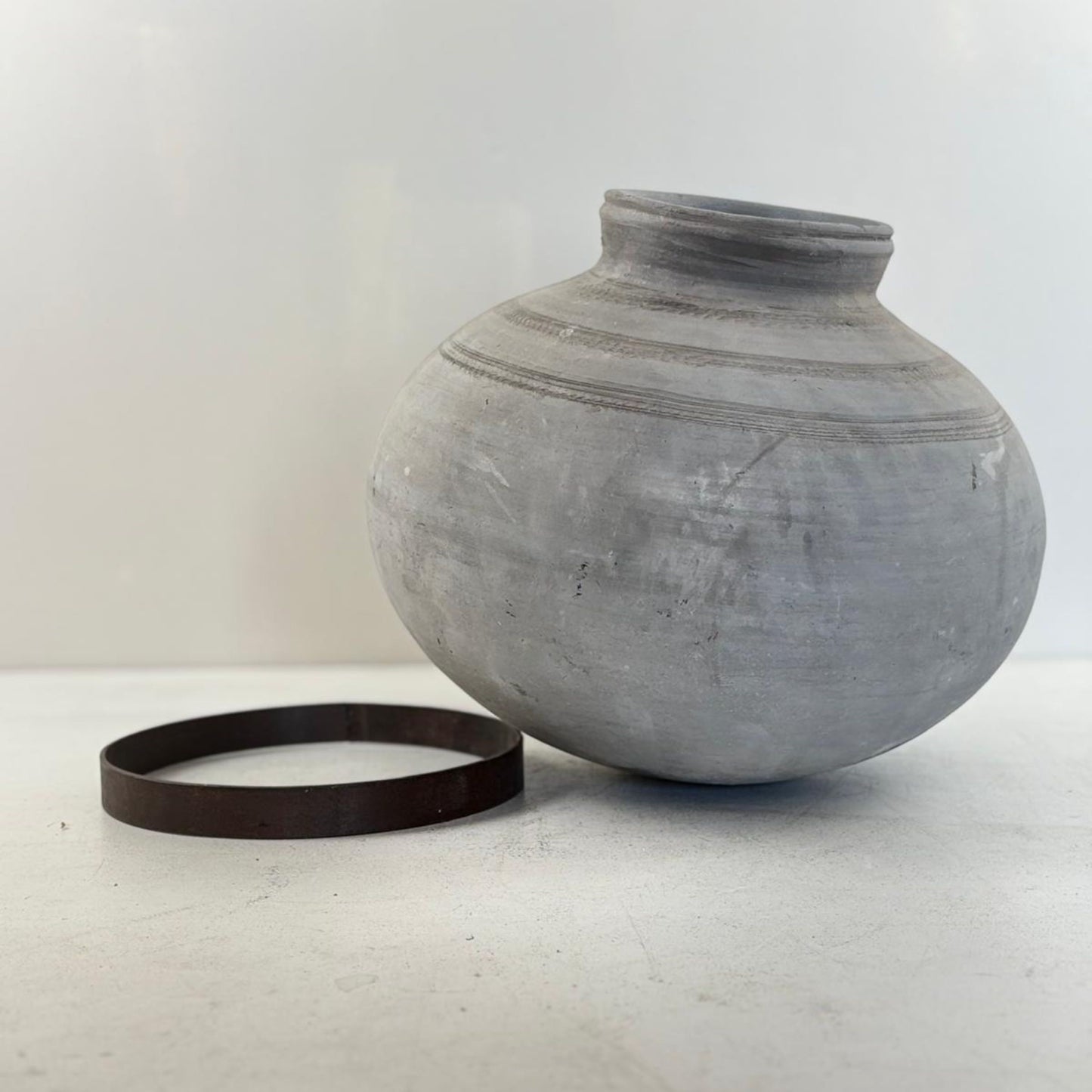 Antique South African Clay Water Vessel