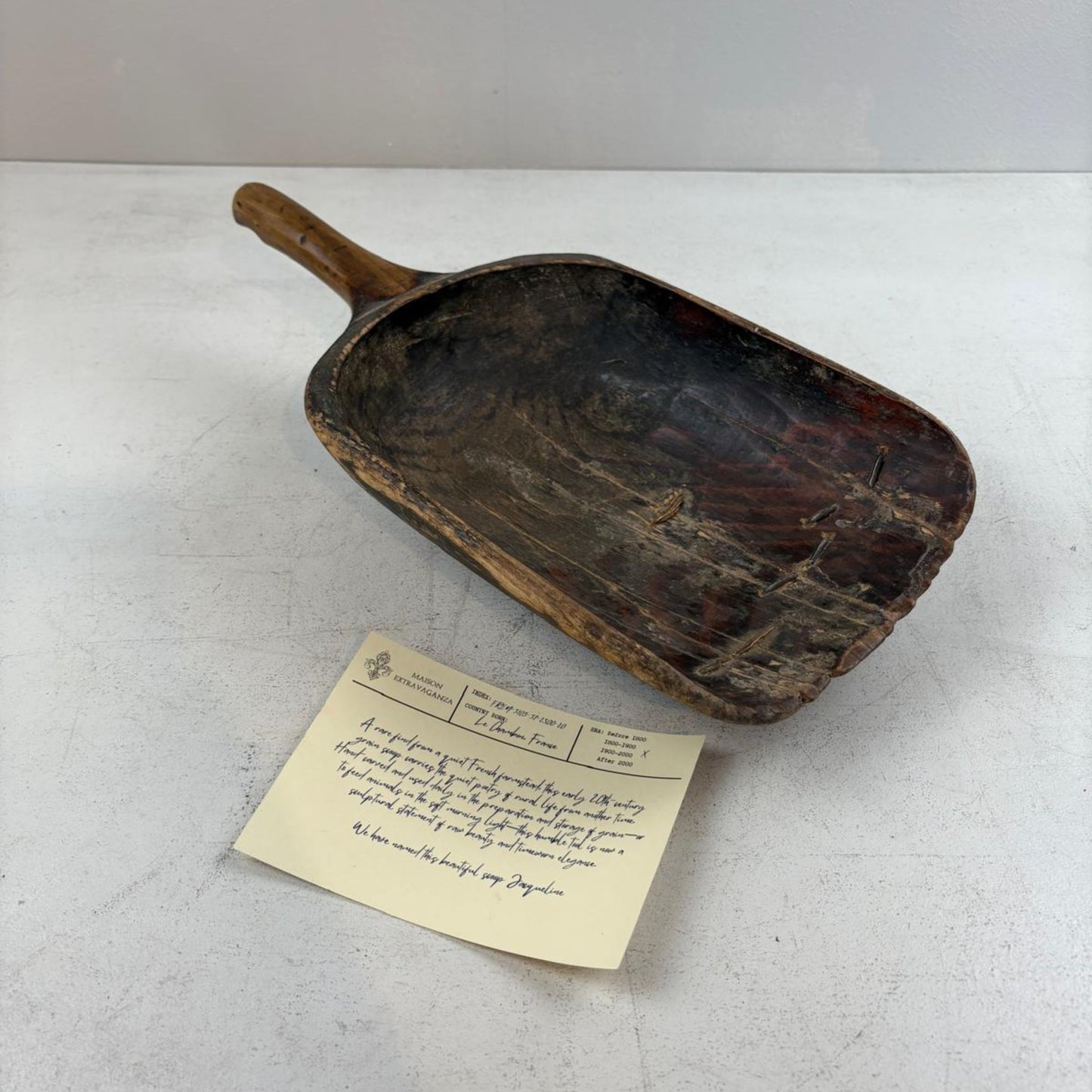 Antique French Grain Scoop - Le Chambon, France
