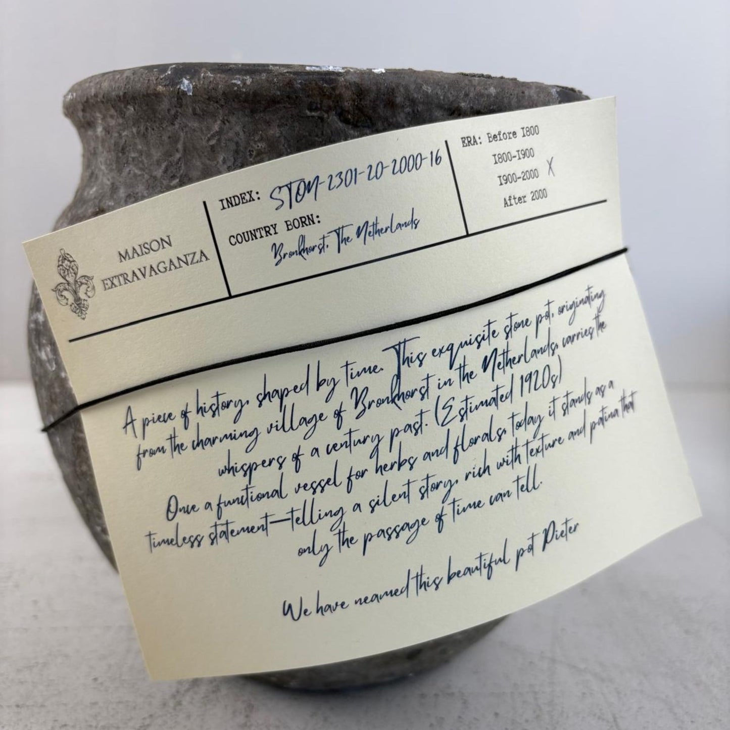Vintage Stone Pot