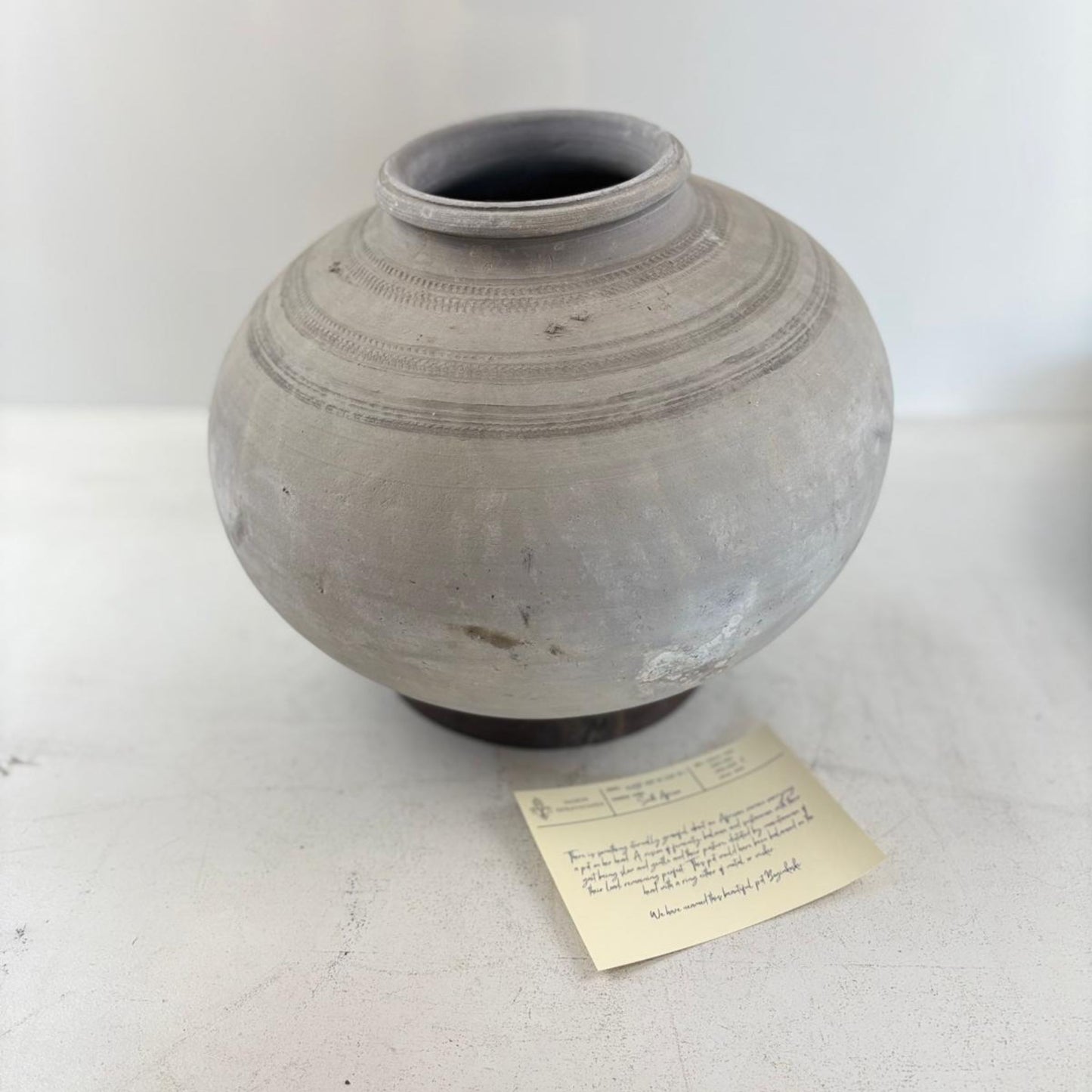 Antique African Clay Water Vessel