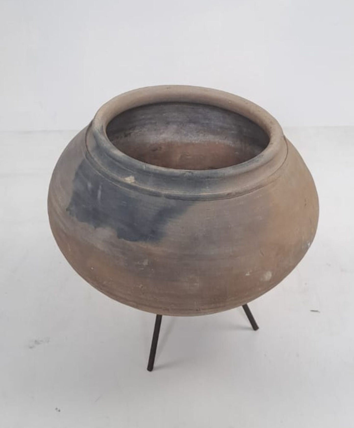 Antique African Clay Pot Handcrafted Terracotta