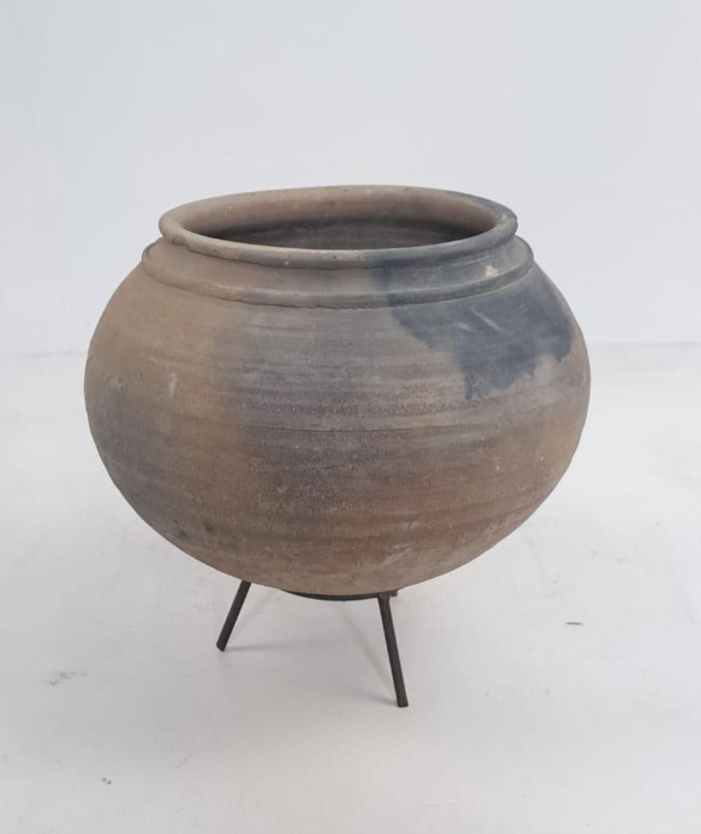 Antique African Clay Pot Handcrafted Terracotta