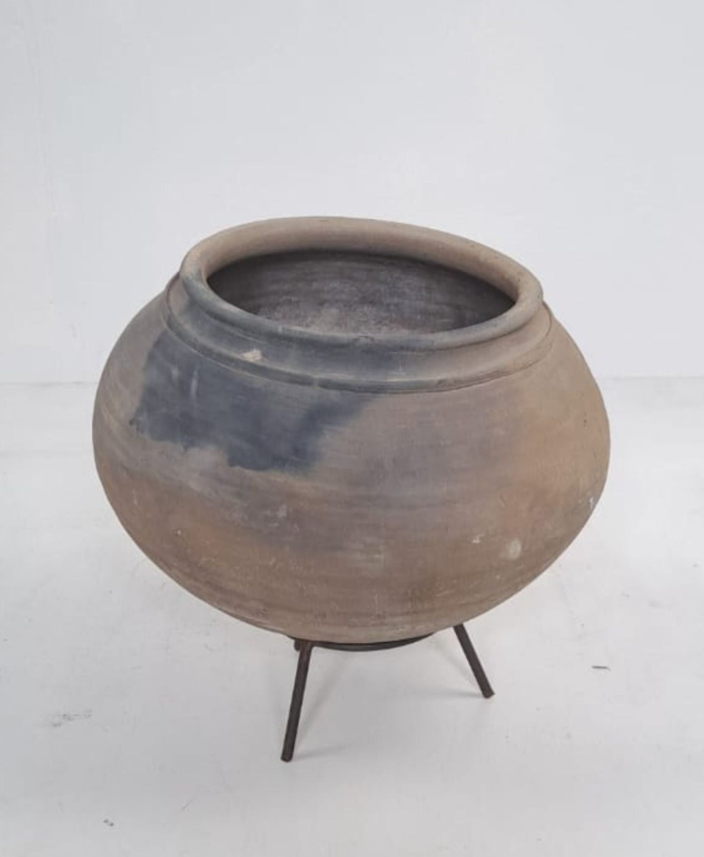 Antique African Clay Pot Handcrafted Terracotta