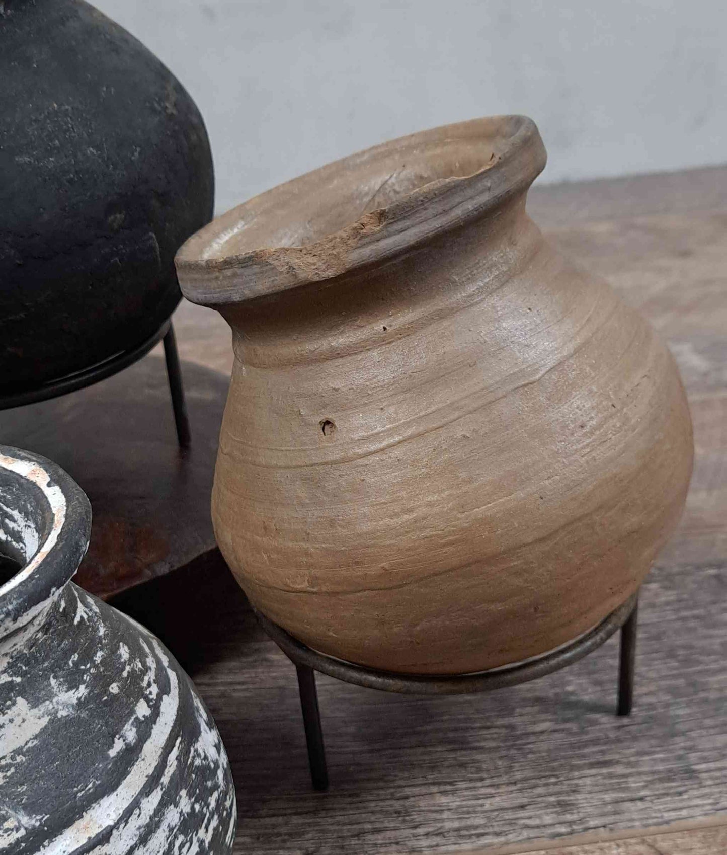 Vintage Clay Vessel - Rounded Base