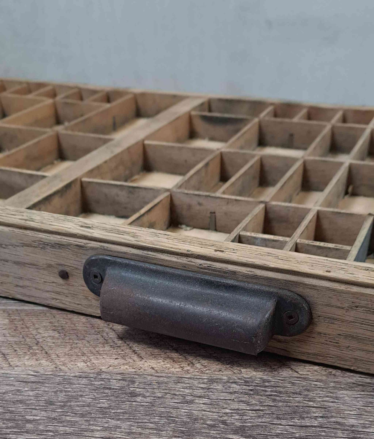 Vintage French Printers Letterpress Drawer Tray