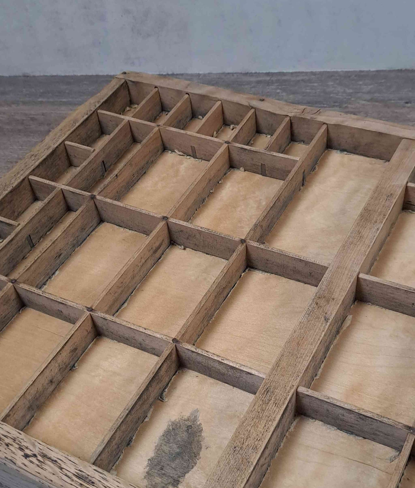 Vintage French Printers Letterpress Drawer Tray