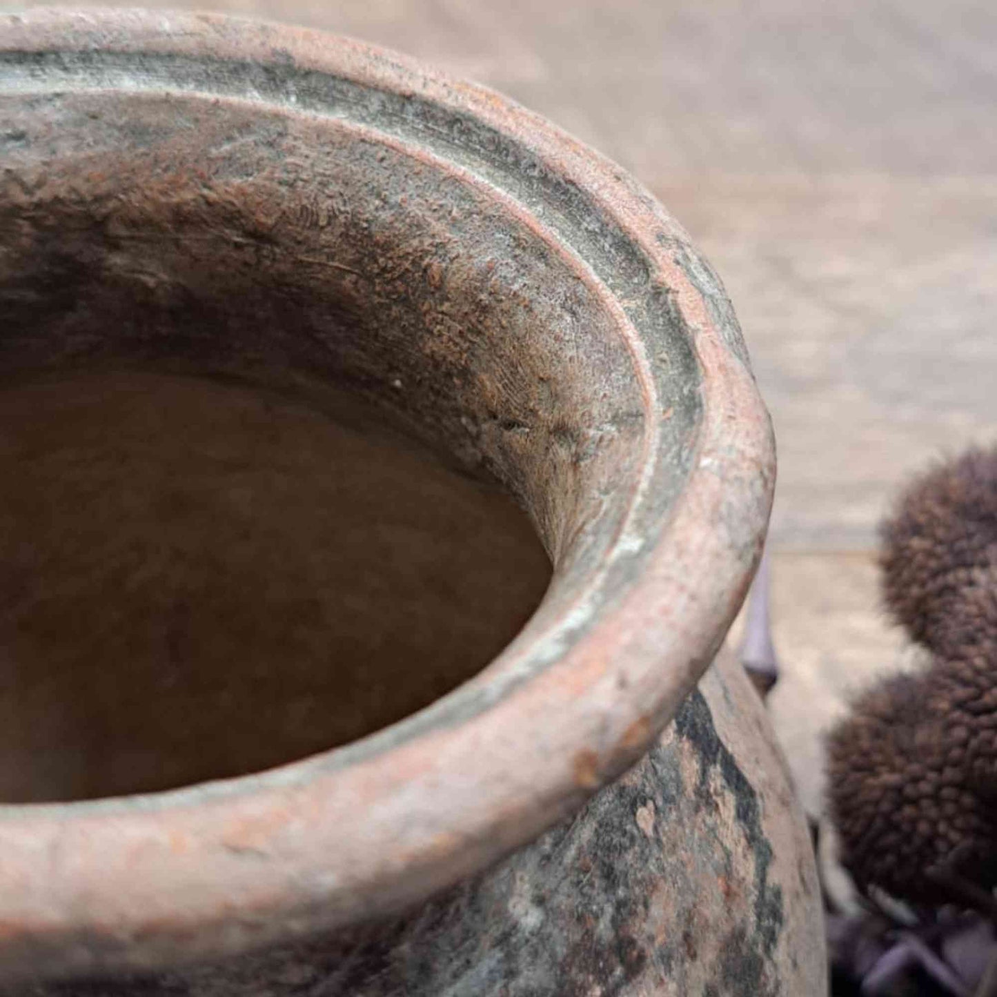 Vintage Clay Vessel - Rounded Base