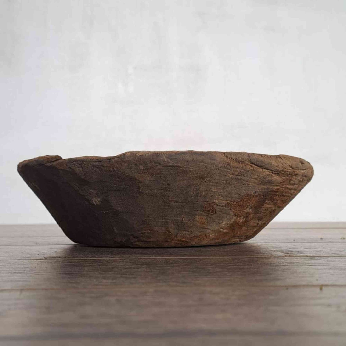 Vintage Artisan Handcarved Wooden Bowl - Small