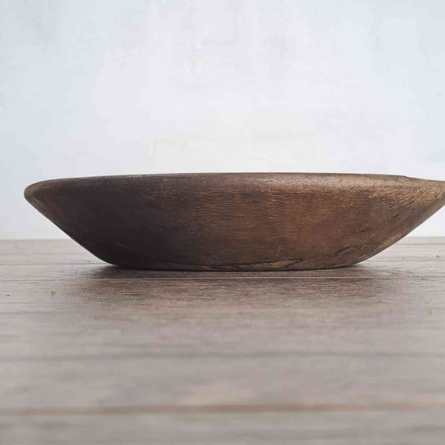 Vintage Artisan Handcarved Wooden Bowl - Small