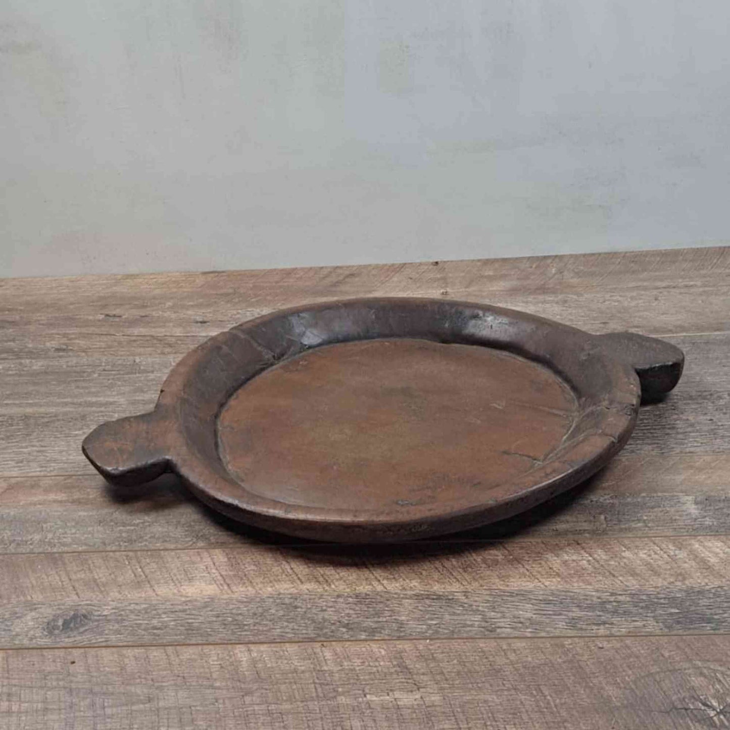 Very large Vintage Indian Wooden Chapati Dish