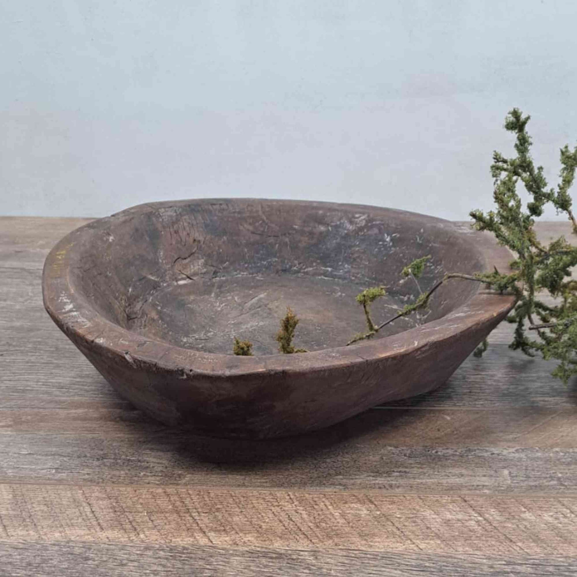 Vintage Artisan Wooden handcarved Bowl