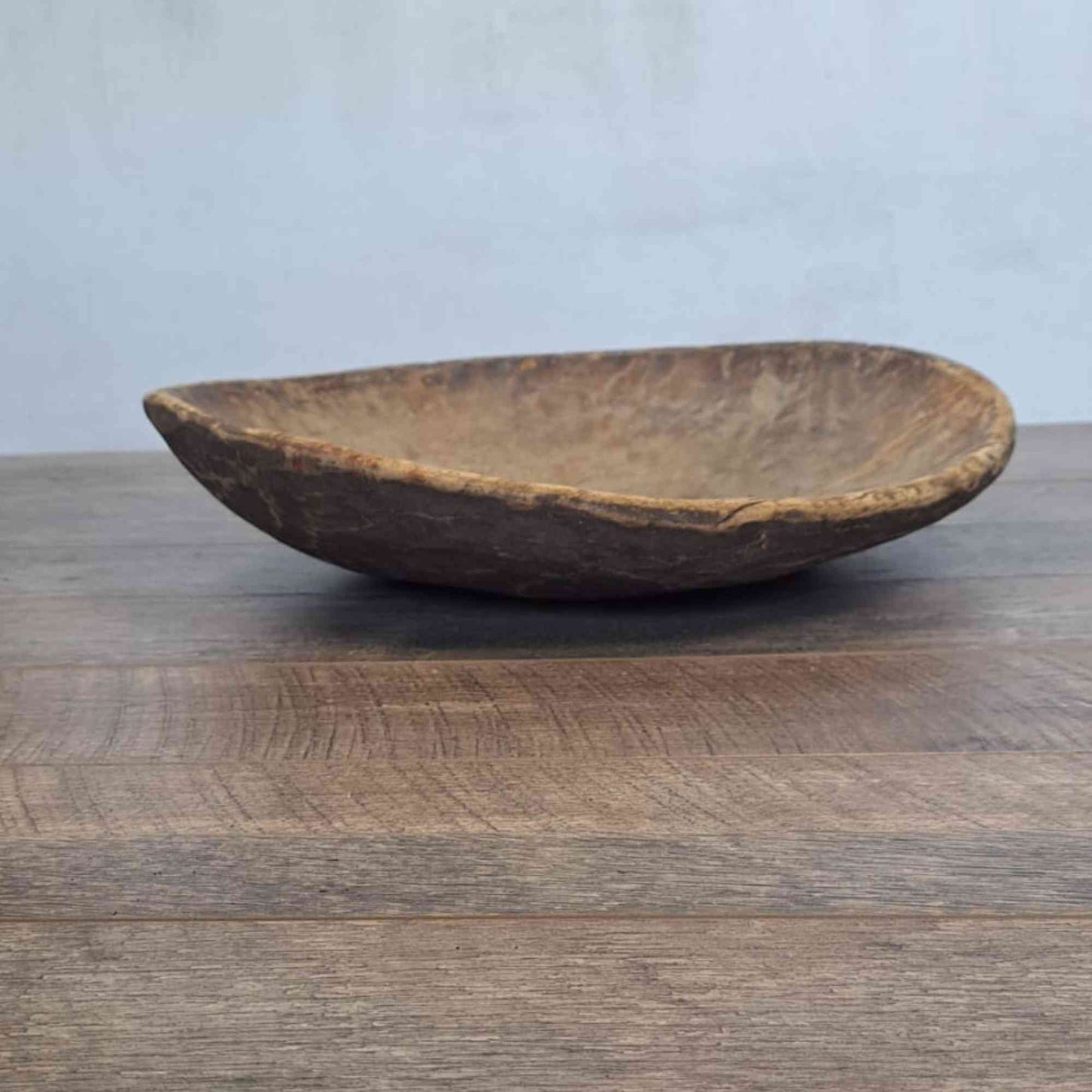 Vintage Artisan Handcarved Wooden Bowl