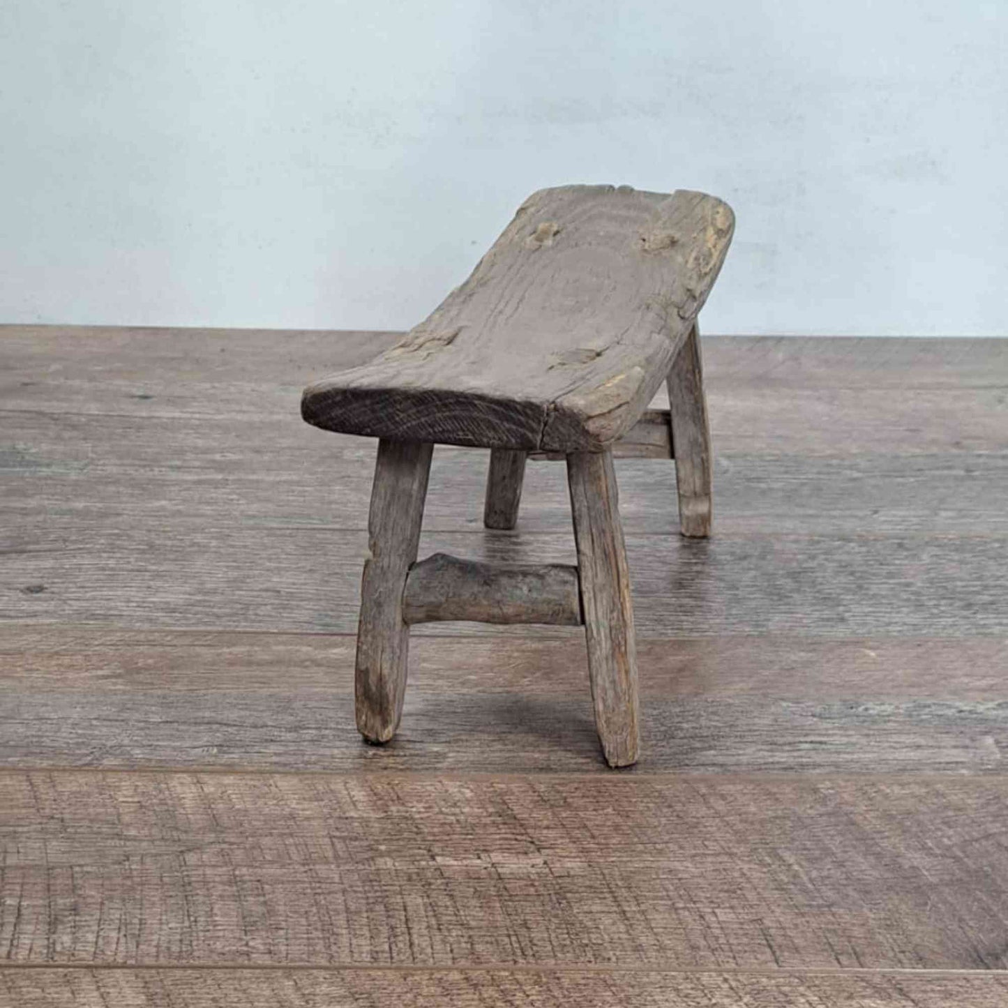 Antique Chinese Milking Stool, Rustic Stool, Decor Stool