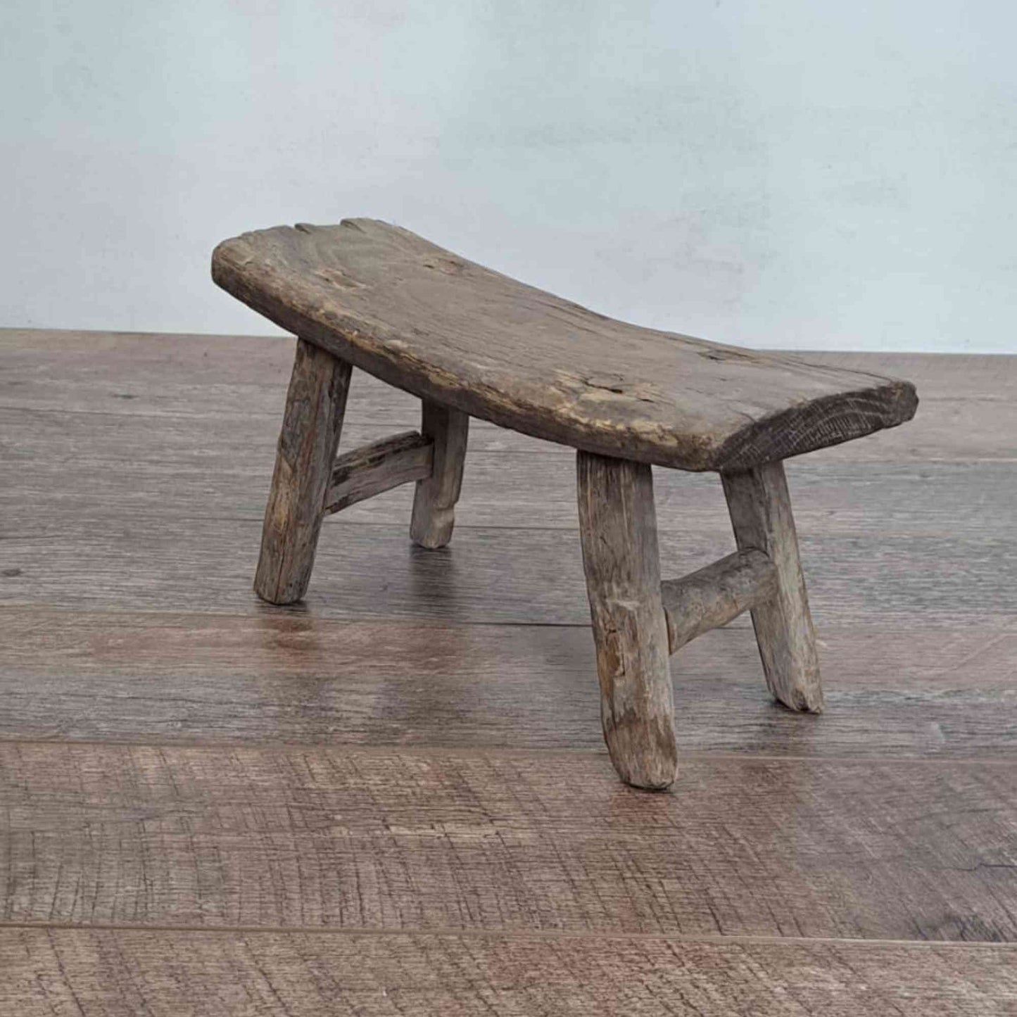 Antique Chinese Milking Stool, Rustic Stool, Decor Stool