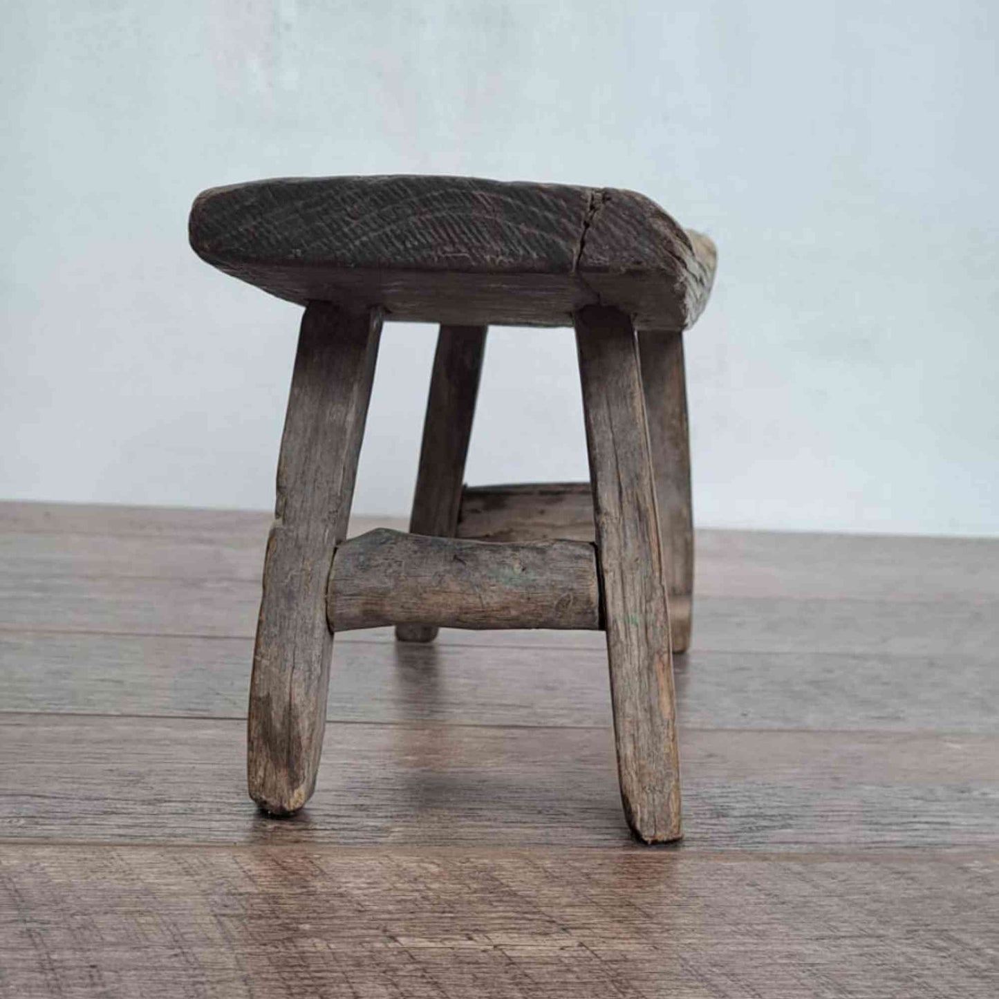 Antique Chinese Milking Stool, Rustic Stool, Decor Stool