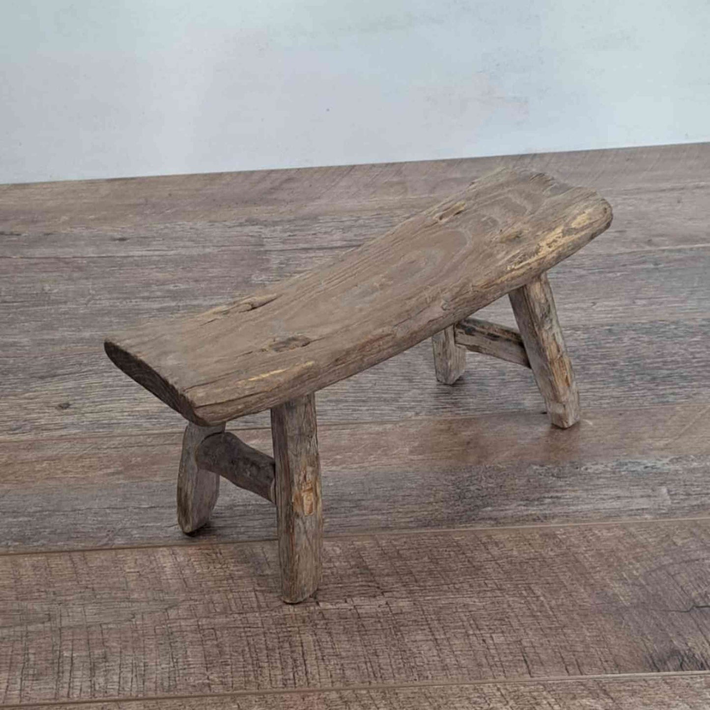 Antique Chinese Milking Stool, Rustic Stool, Decor Stool