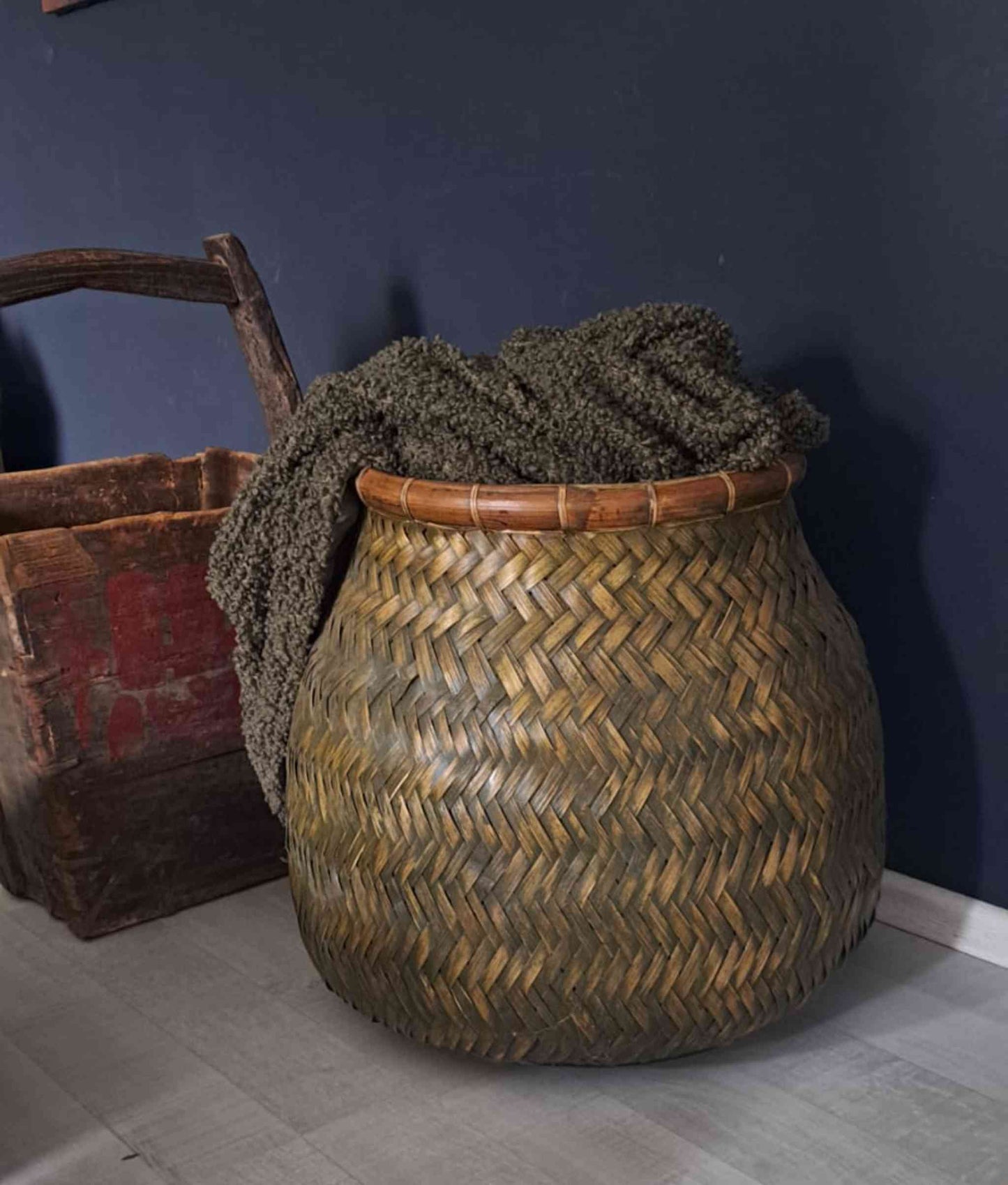 Extra Large Native African Maasai Artisan Basket