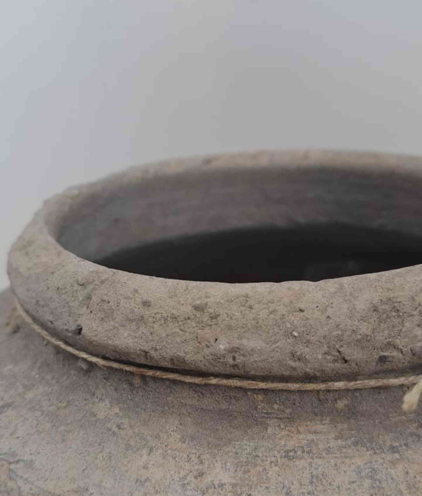 African Water Vessel Clay Pot - rounded base