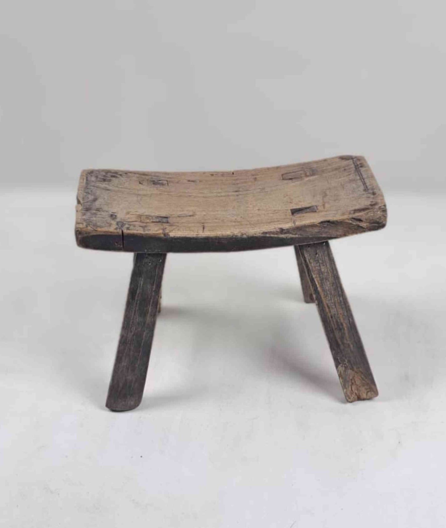 Antique Chinese Milking Stool, Rustic Stool, Decor Stool