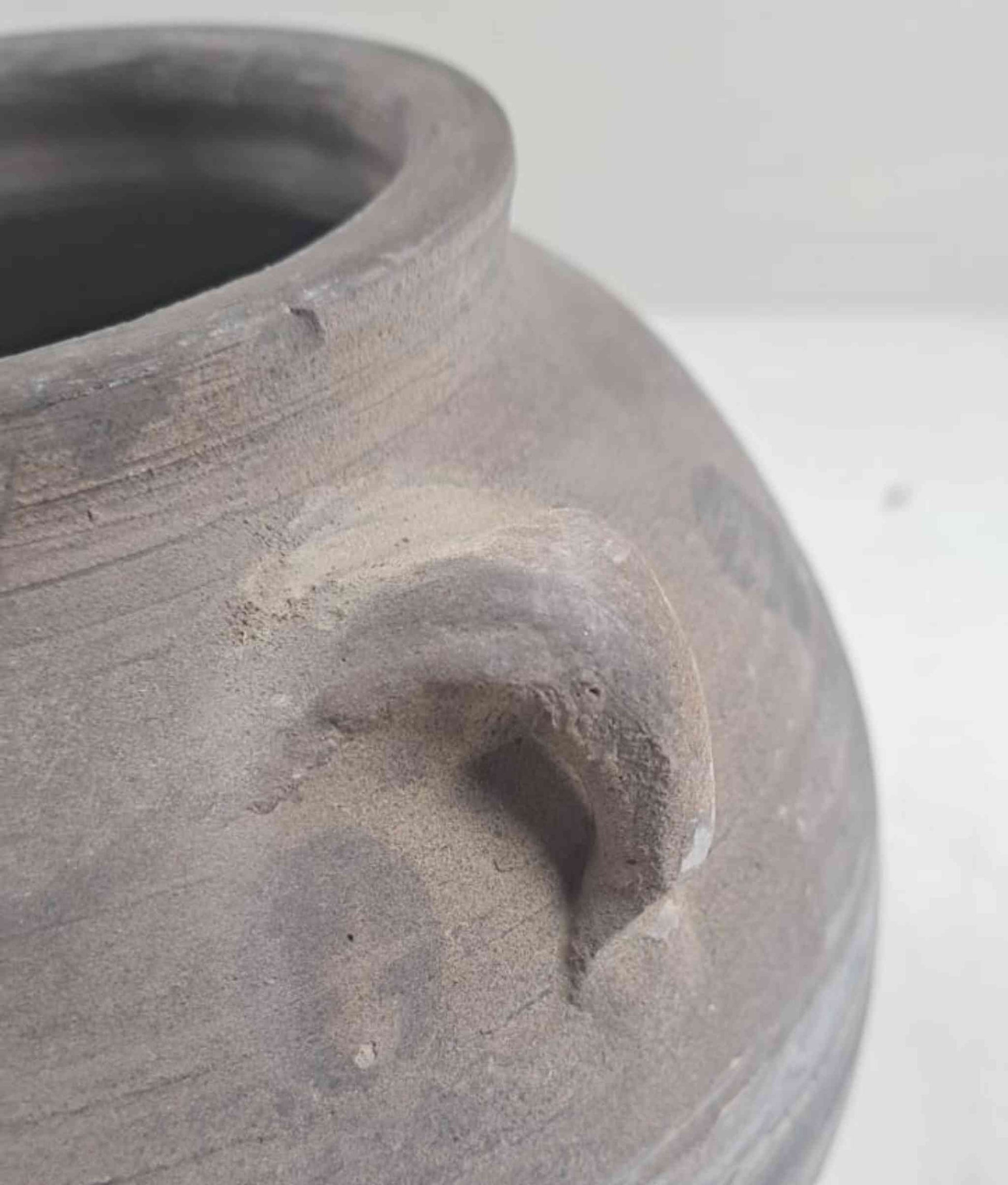 Handled Vintage Clay Water Vessel