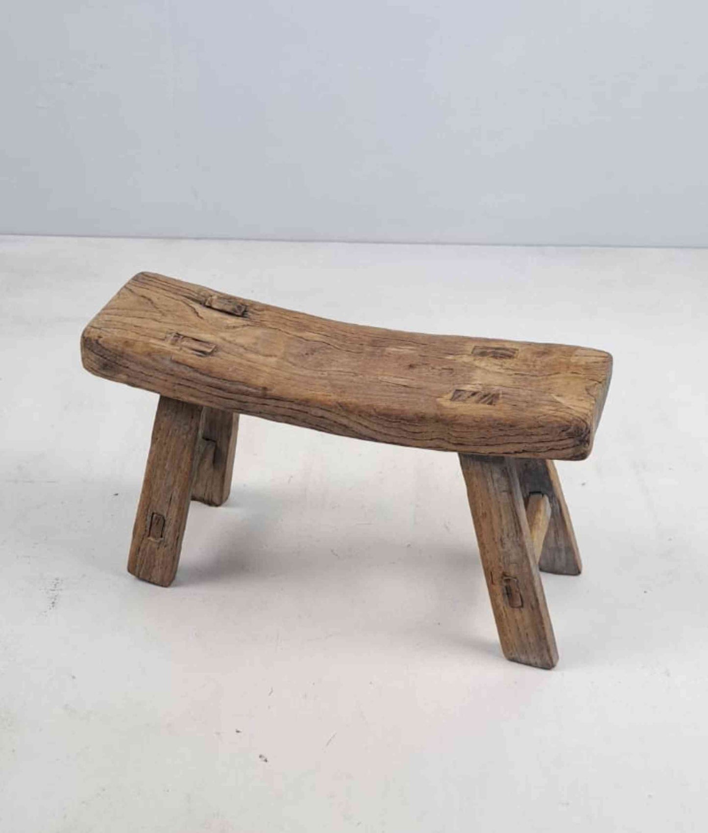 Antique Chinese Milking Stool, Rustic Stool, Decor Stool