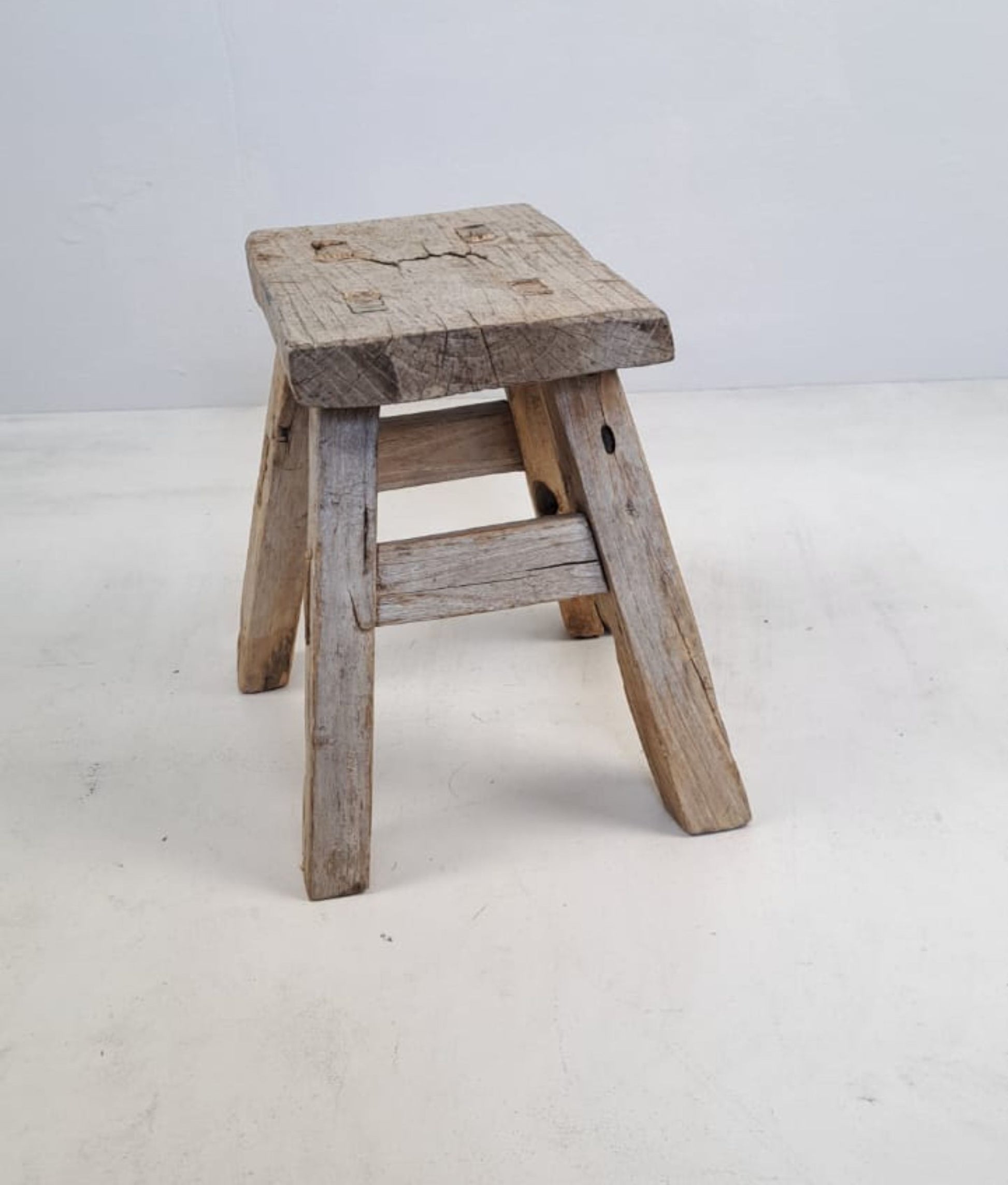 Antique Chinese Milking Stool, Rustic Stool, Decor Stool, Vintage Milking Stool, Antique Stool, Chinese Decor Stool, Unique Milking Stool, Interior Design Prop, Old Milking Stool, Handcrafted Chinese Stool