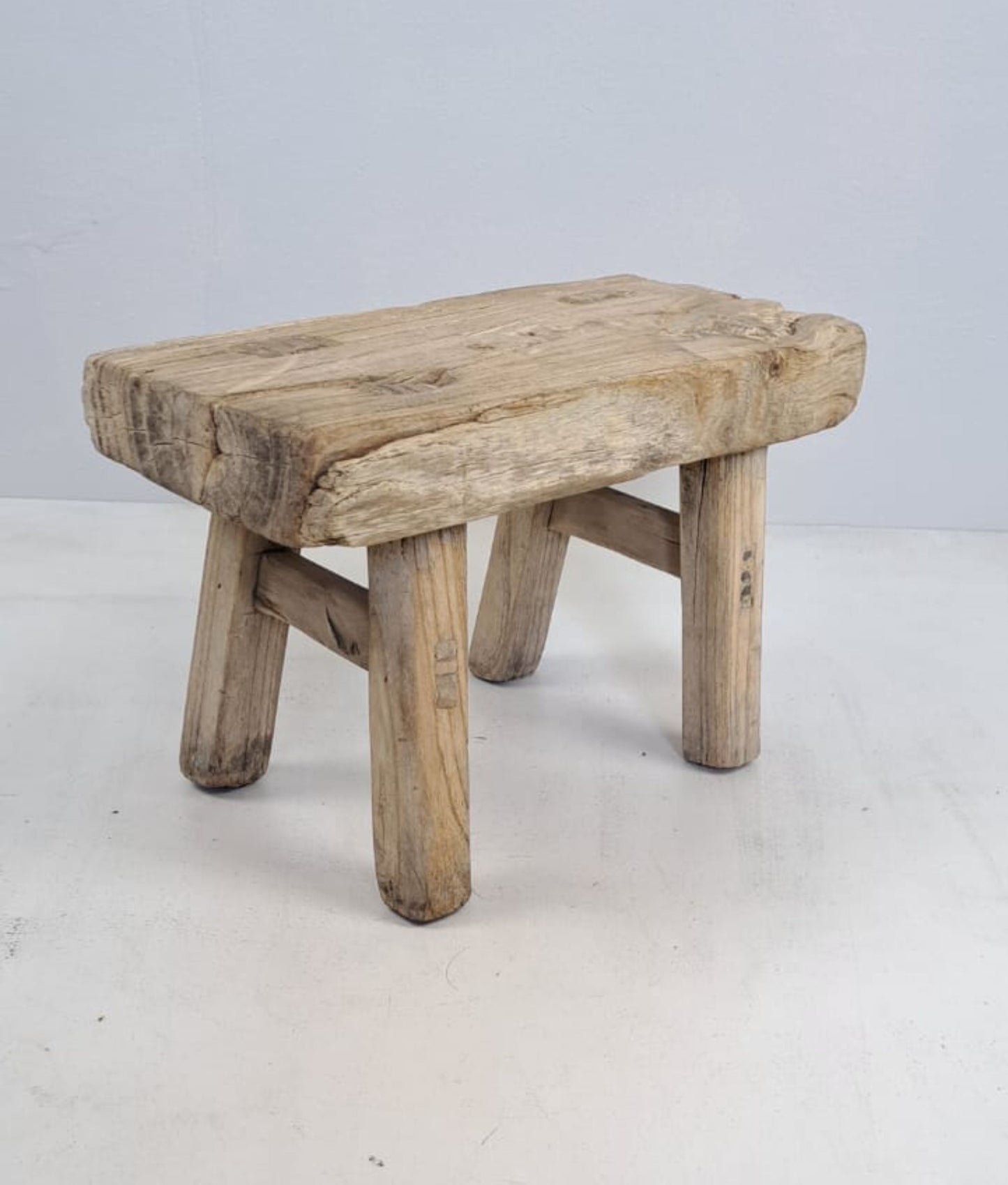 Antique Chinese Milking Stool, Rustic Stool, Decor Stool, Vintage Milking Stool, Antique Stool, Chinese Decor Stool, Unique Milking Stool, Interior Design Prop, Old Milking Stool, Handcrafted Chinese Stool