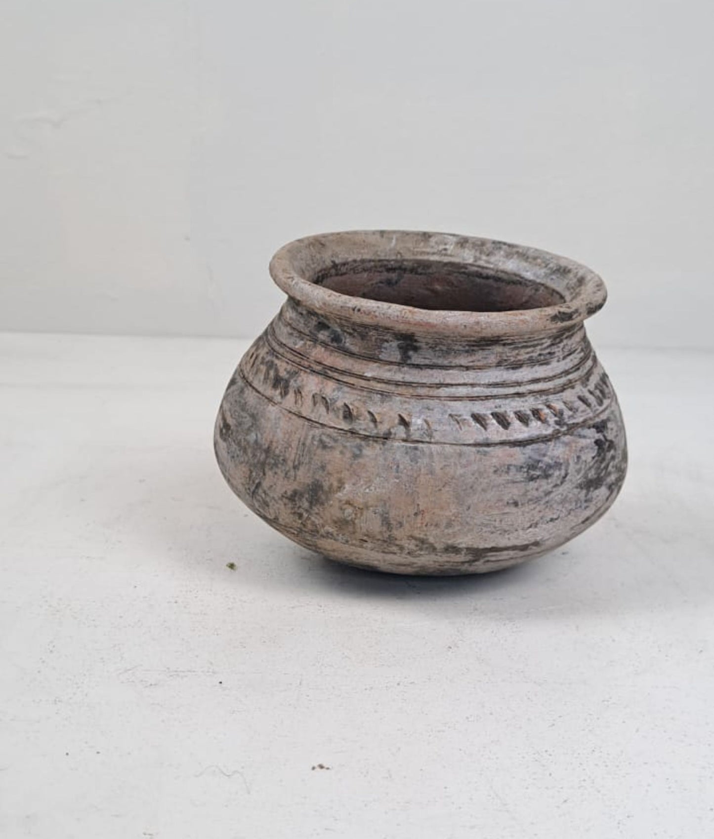 Vintage Clay Vessel - Rounded Base