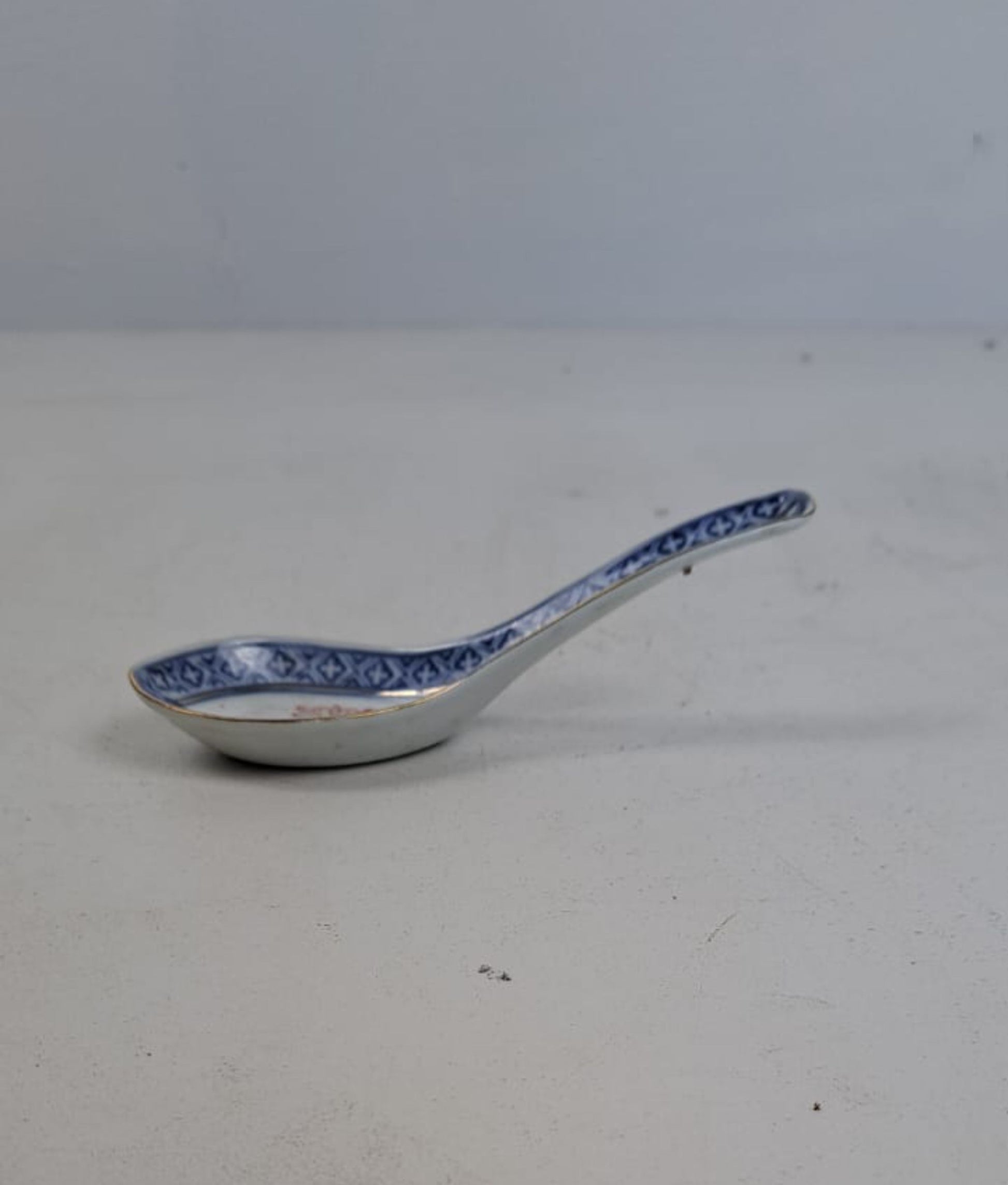 Vintage Chinese Porcelain Spoon